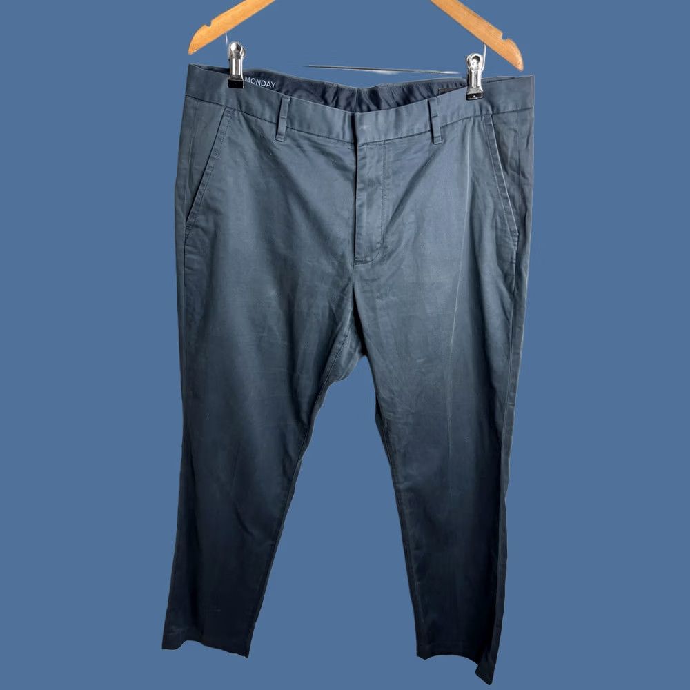 Bonobos Bonobos Pants Mens 36x30 Slim Chino Blue Tapered Leg Flat Front Zip Pocket Workwear Casual Size US 36 / EU 52 - 1 Thumbnail