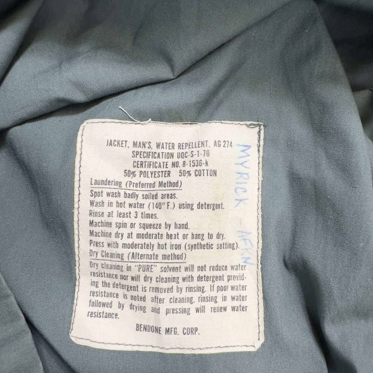 Vintage Vintage Military water repellent jacket Size US L / EU 52-54 / 3 - 6 Thumbnail