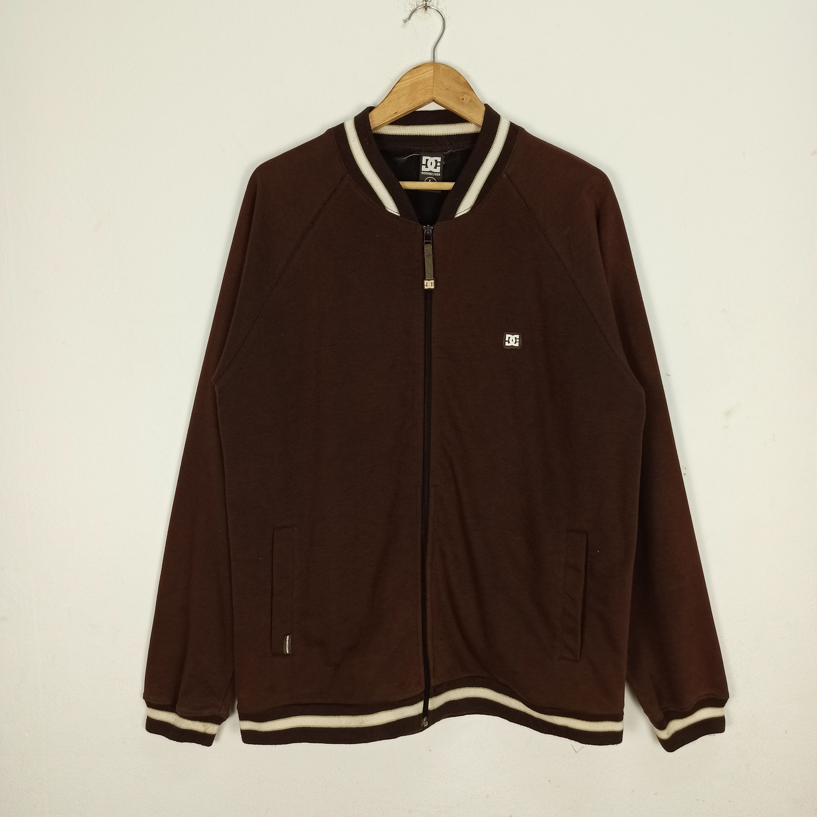 DC Rare Dc Shoes Sweater Zipper Brown Small Logo Size US L / EU 52-54 / 3 - 1 Thumbnail