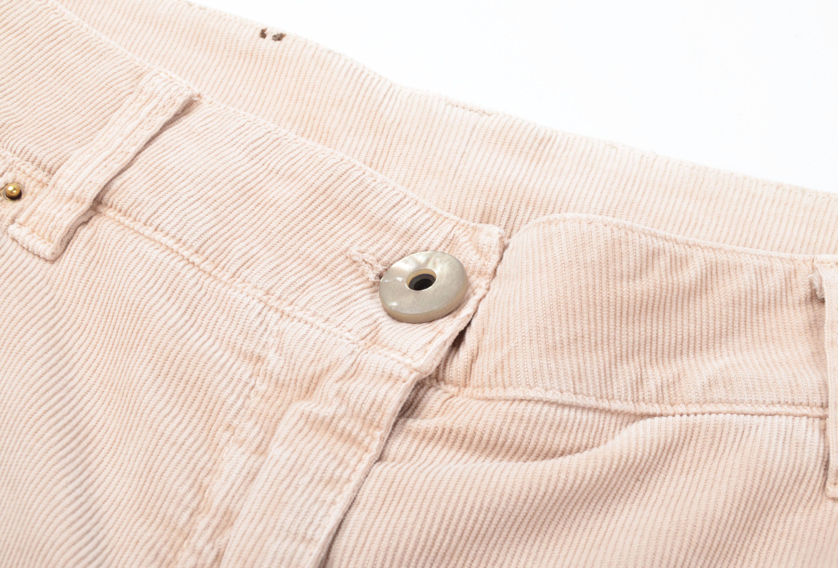 Brunello Cucinelli Brunello Cucinelli Corduroy Blush Beige Pants Size 32" / US 10 / IT 46 - 6 Thumbnail