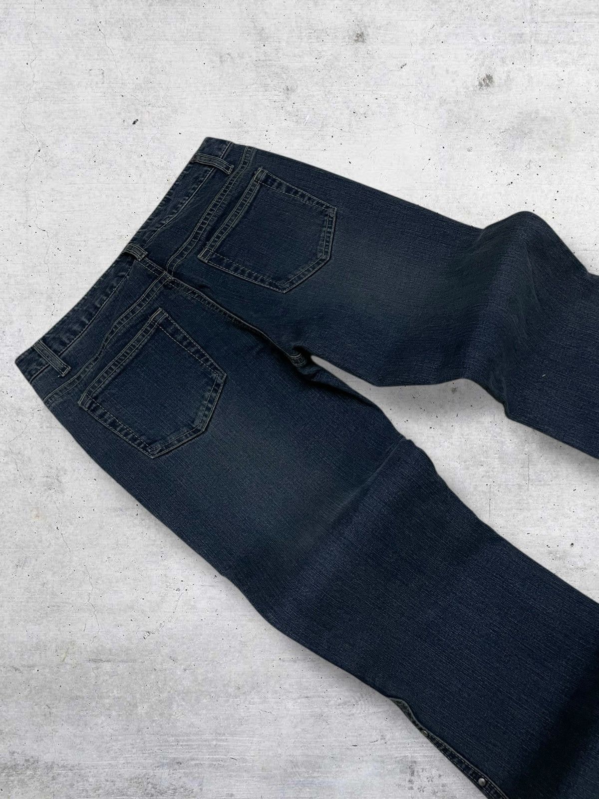 Tornado Mart VINTAGE ORIRIN JAPAN DESIGNER FLARED FASHION FORWARD DENIM Size US 26 / EU 42 - 15 Thumbnail