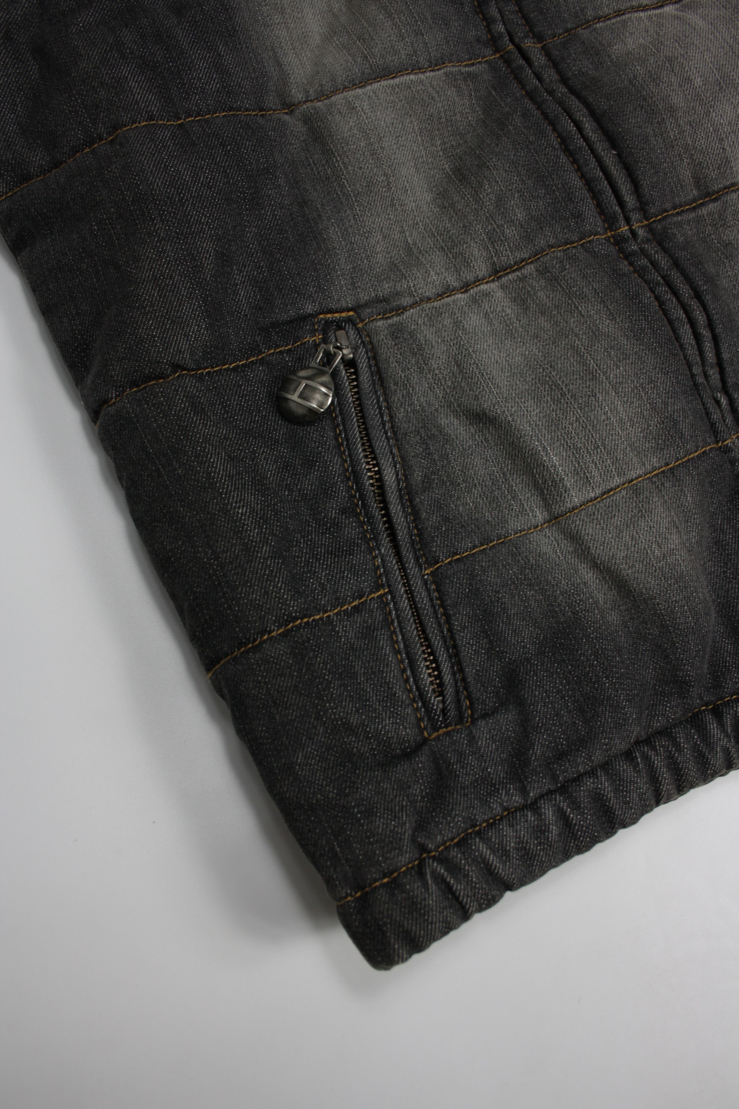 Japanese Brand × Tommy Hilfiger × Vintage Tommy Girl Y2K Vintage Denim & Suede Padded Vest Size S / US 4 / IT 40 - 6 Thumbnail