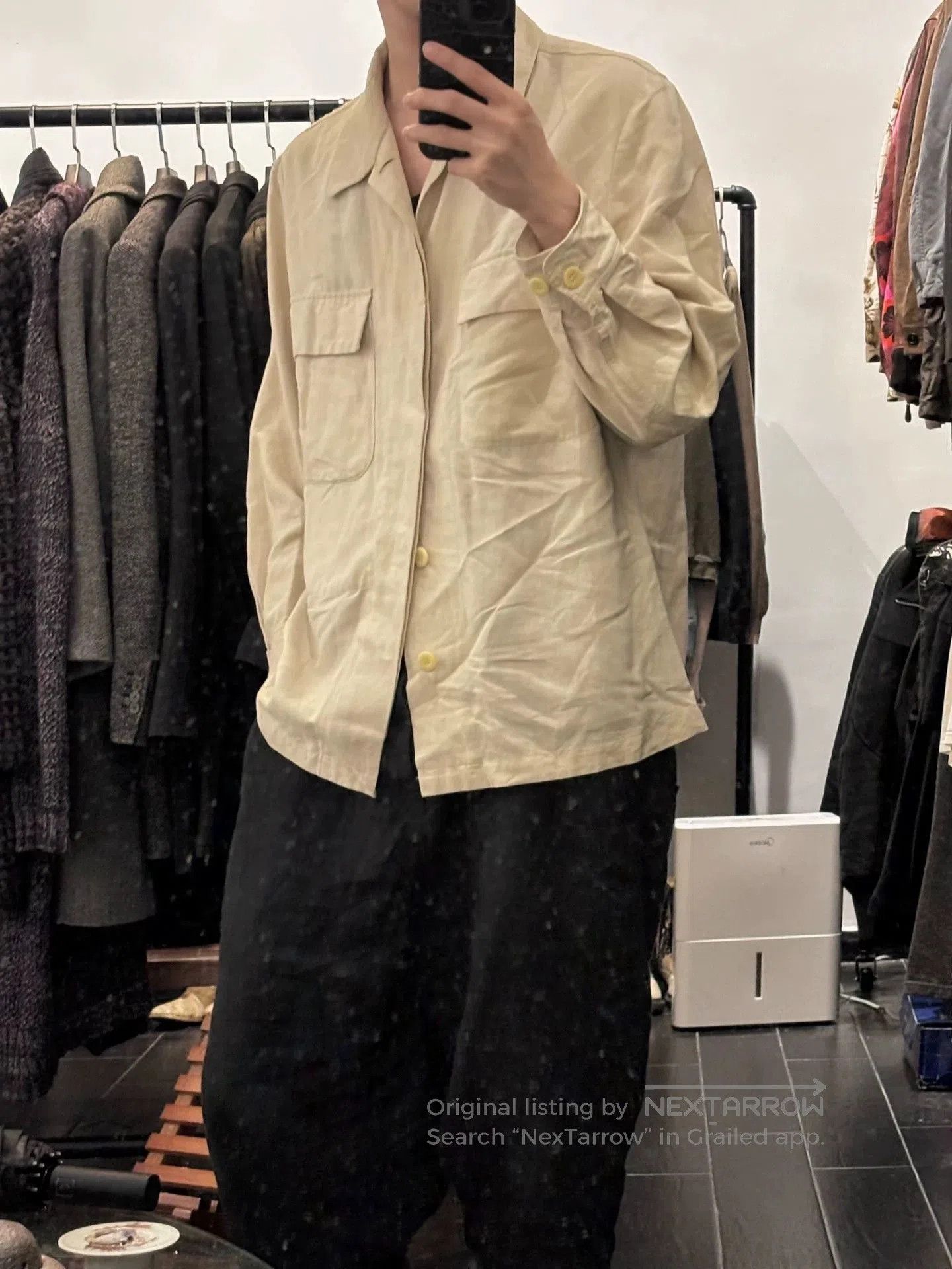 Yohji Yamamoto Beige Long Sleeve Button. Size US M / EU 48-50 / 2 - 1 Thumbnail