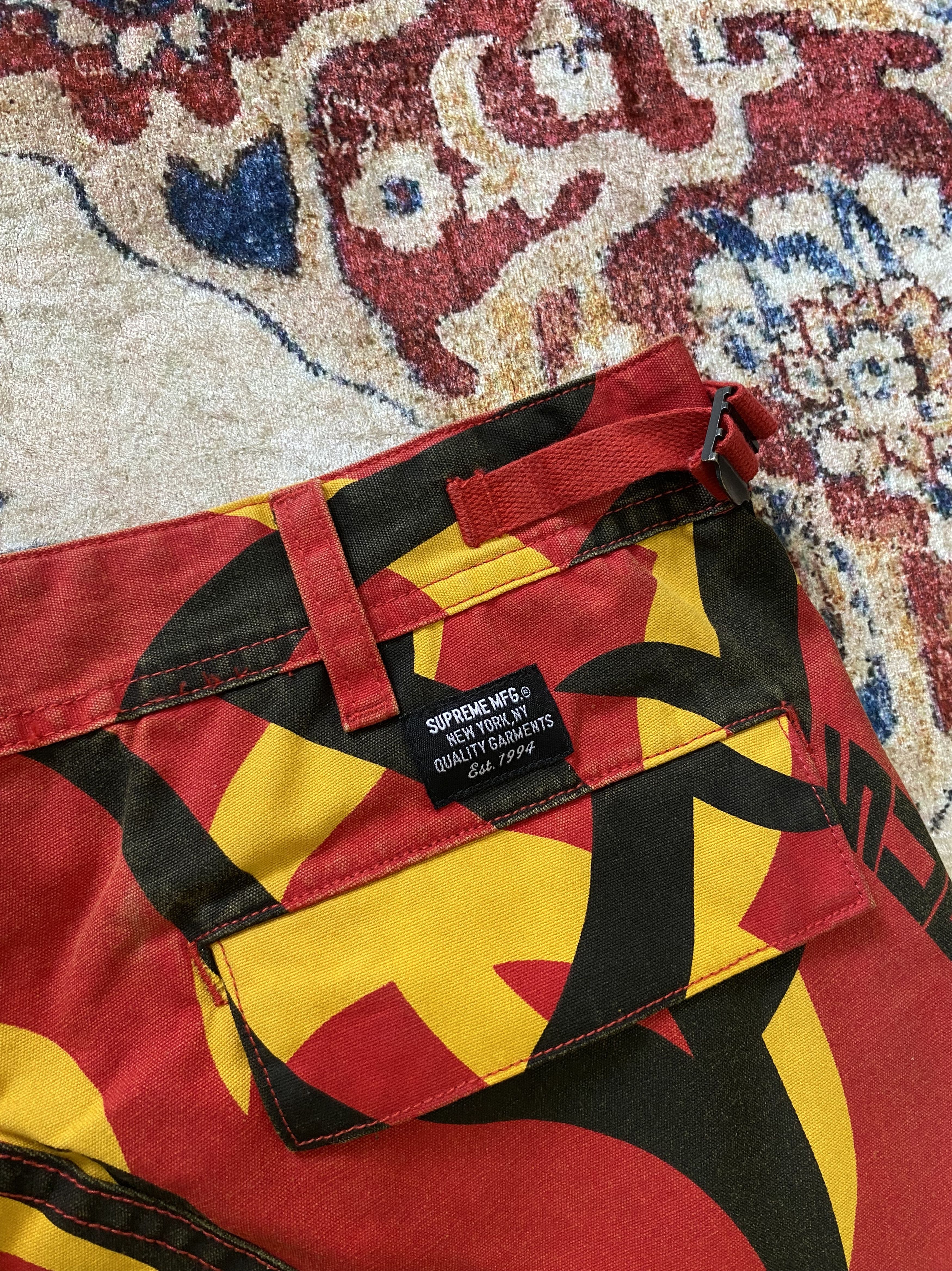 Supreme Supreme FW19 Tribal Cargo Pant - Red Size US 32 / EU 48 - 7 Thumbnail
