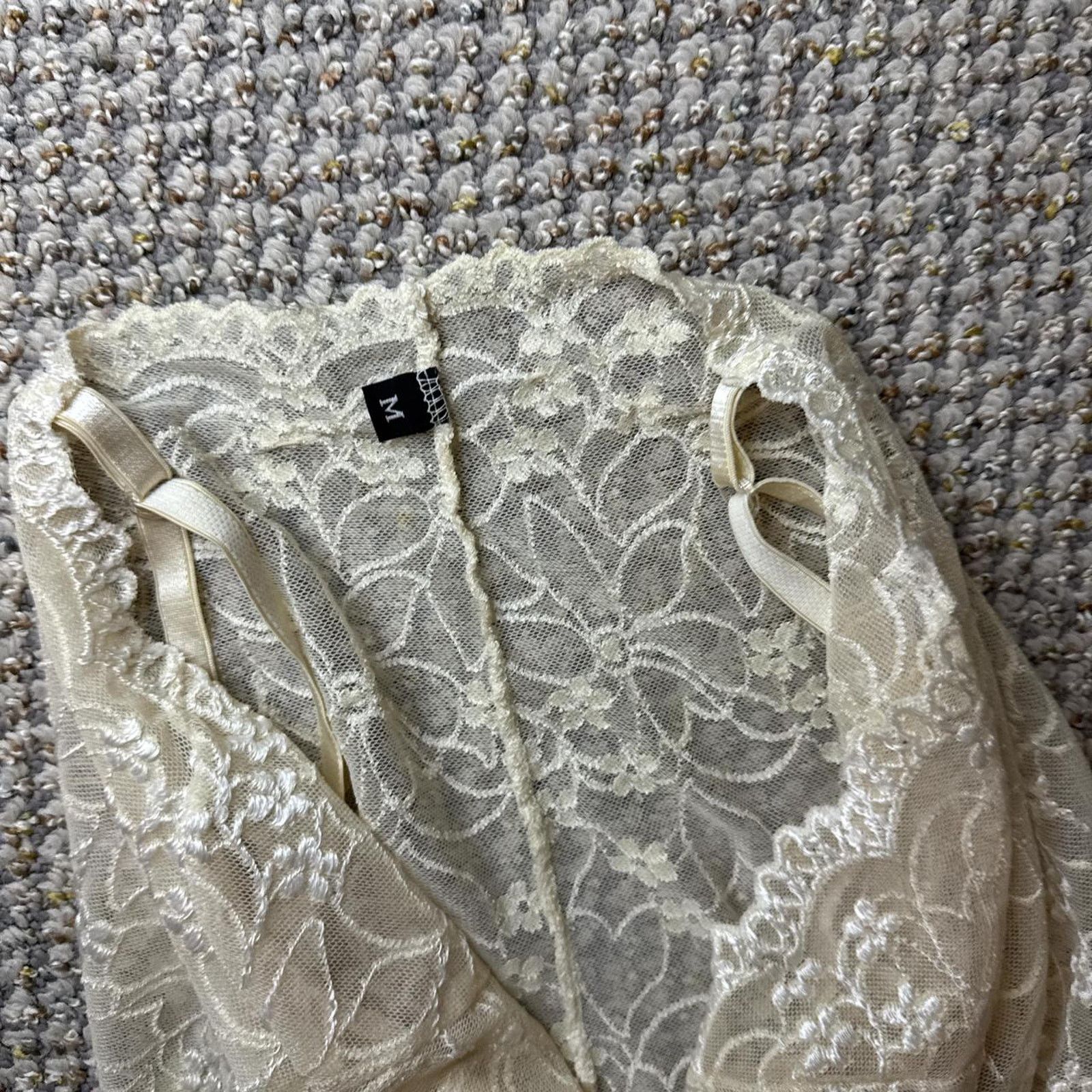 Other Vintage y2k cream lace tank top Size M / US 6-8 / IT 42-44 - 6 Thumbnail