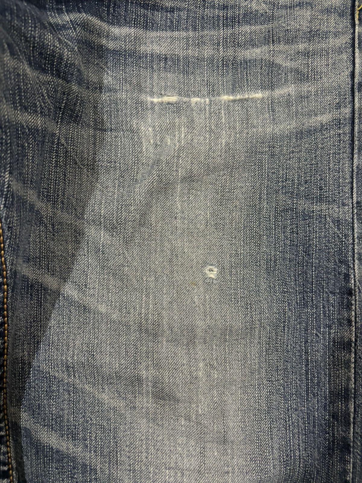 Edwin Exclusive Vintage Edwin XV Dirt Blue Wash Baggy Ripped Jeans Size US 33 - 7 Thumbnail