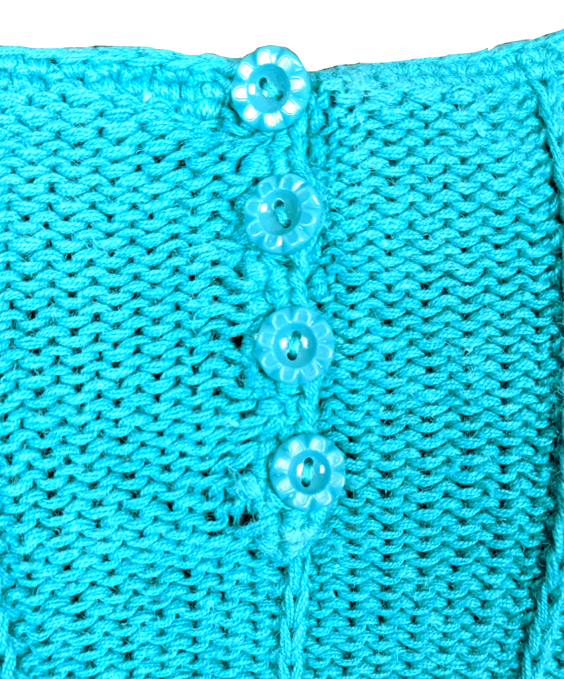 Vintage 1980's Blue Knit Top Size ONE SIZE - 5 Thumbnail