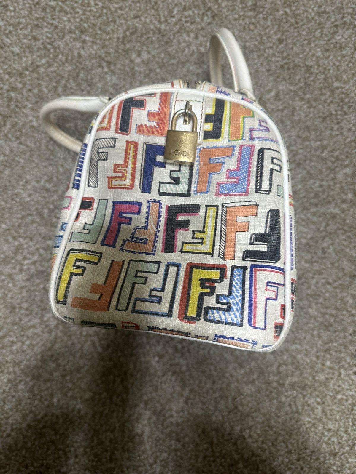 Fendi Zucca Coated Canvas And Leather Spalmati Forever Boston Bag Size ONE SIZE - 10 Thumbnail