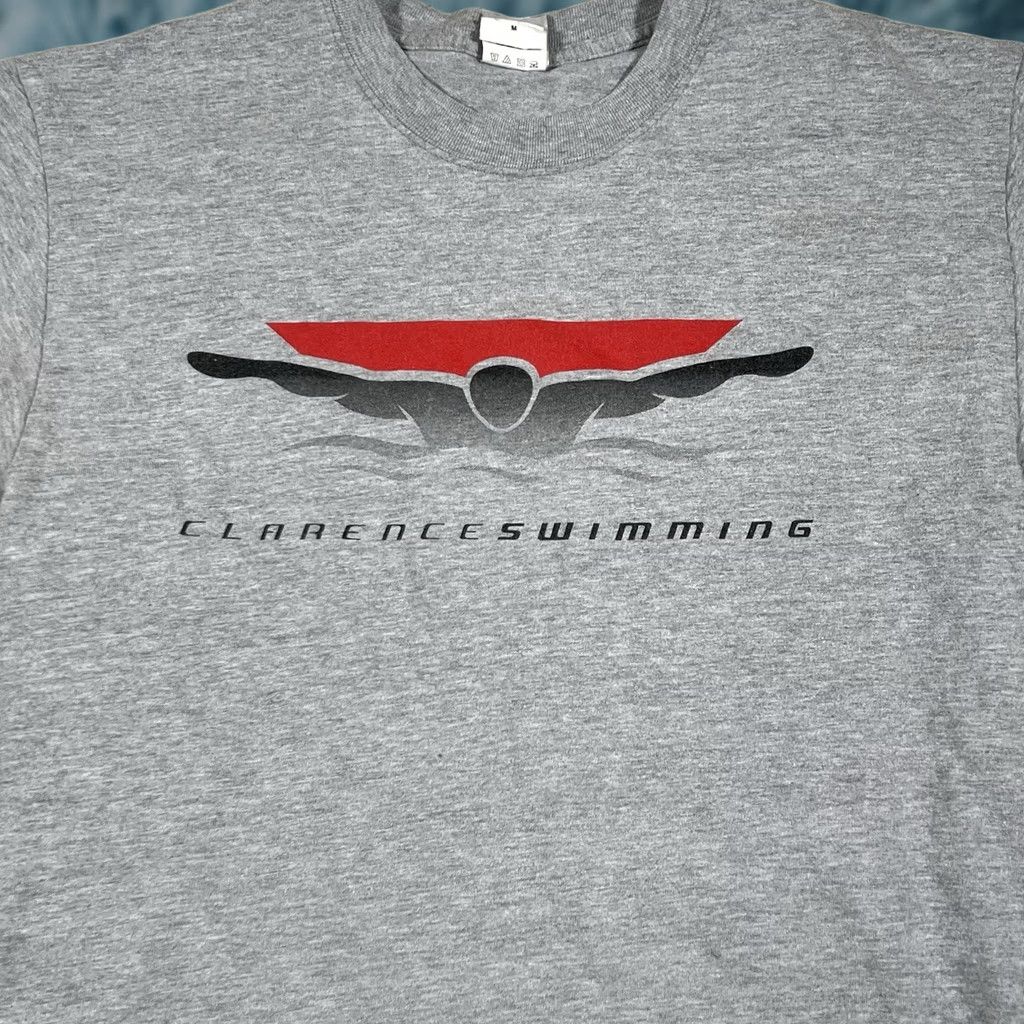 Swims VINTAGE Hanes Beefy T-Shirt Karma Swimming Team Y2K Heeather Grey Size M Men Shirt Grey 90s Swim Pool Size US M / EU 48-50 / 2 - 1 Thumbnail