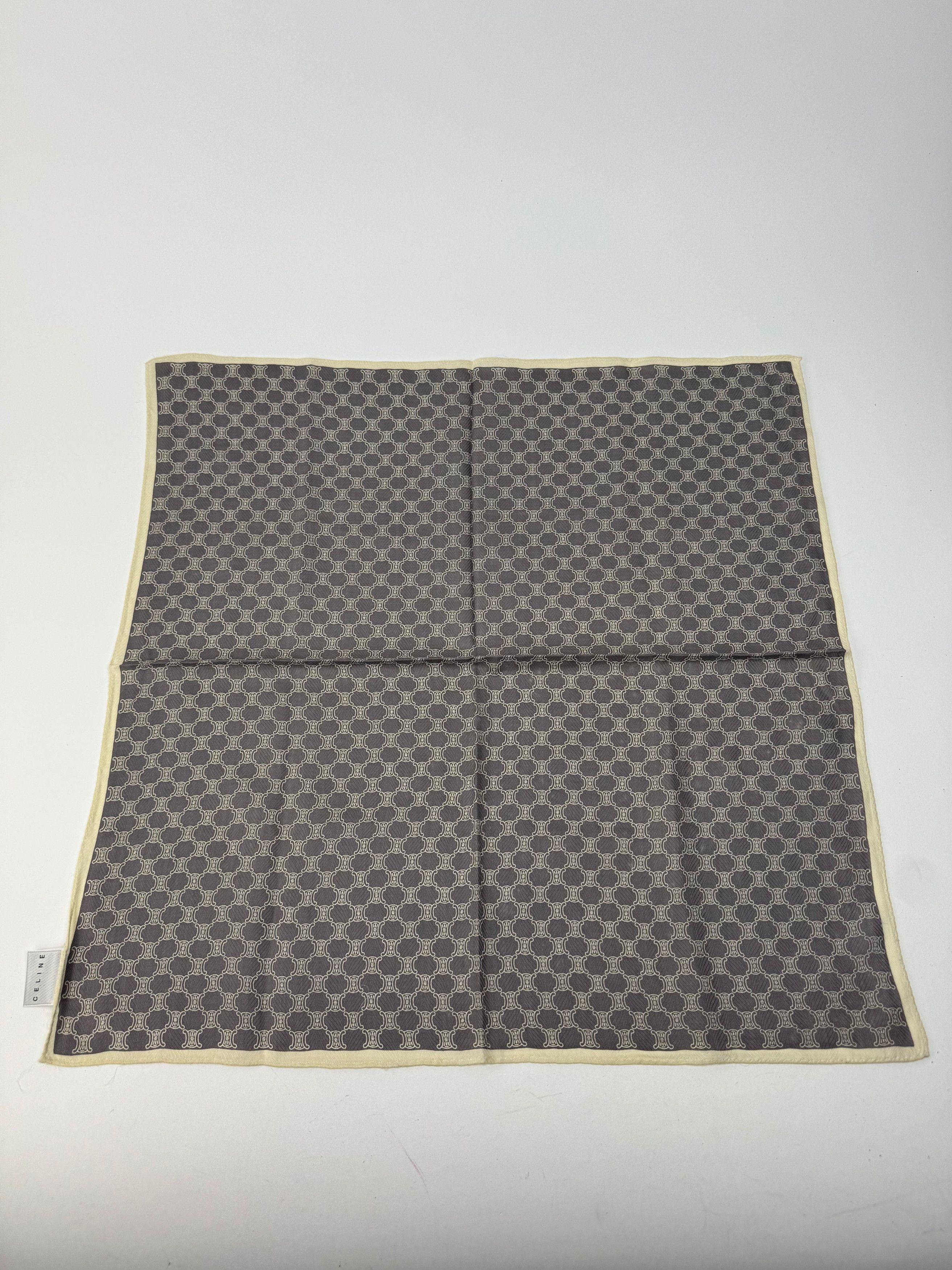 Celine Vintage Triomphe Scarf black white Size ONE SIZE - 1 Thumbnail