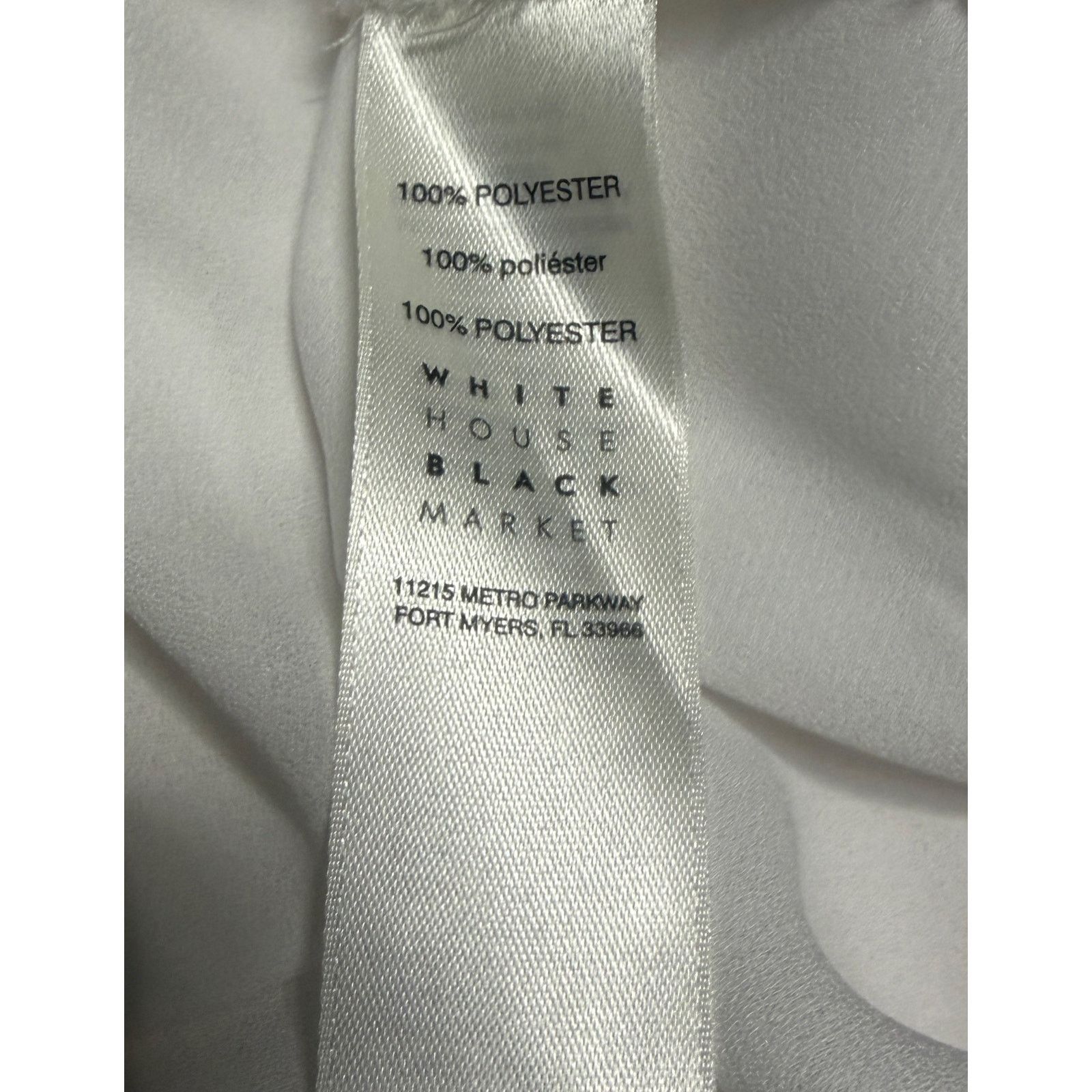 White House Black Market White House Black Market Ivory Chiffon Layered Blouse Sz 4 Size S / US 4 / IT 40 - 10 Thumbnail