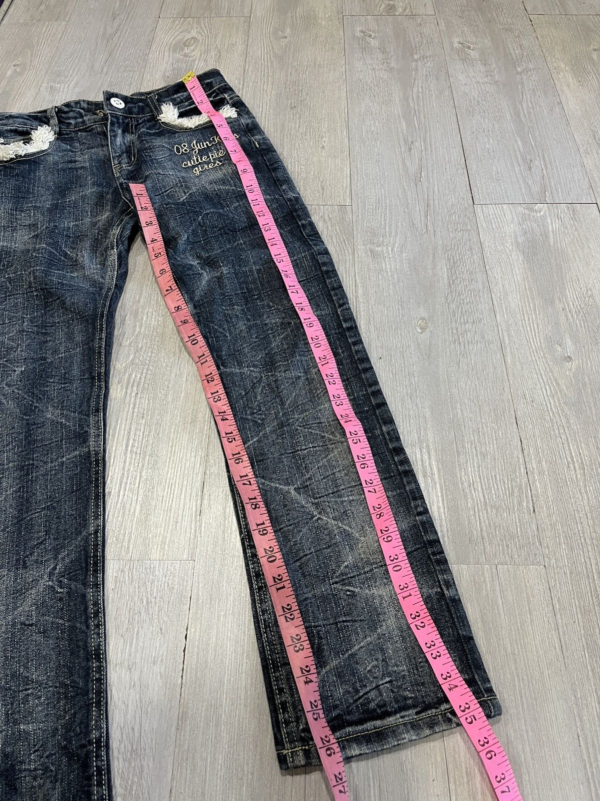Skull Jeans by an Alchemist RARE VINTAGE Japanese Brand Jeans Size 27" / US 4 / IT 40 - 11 Thumbnail