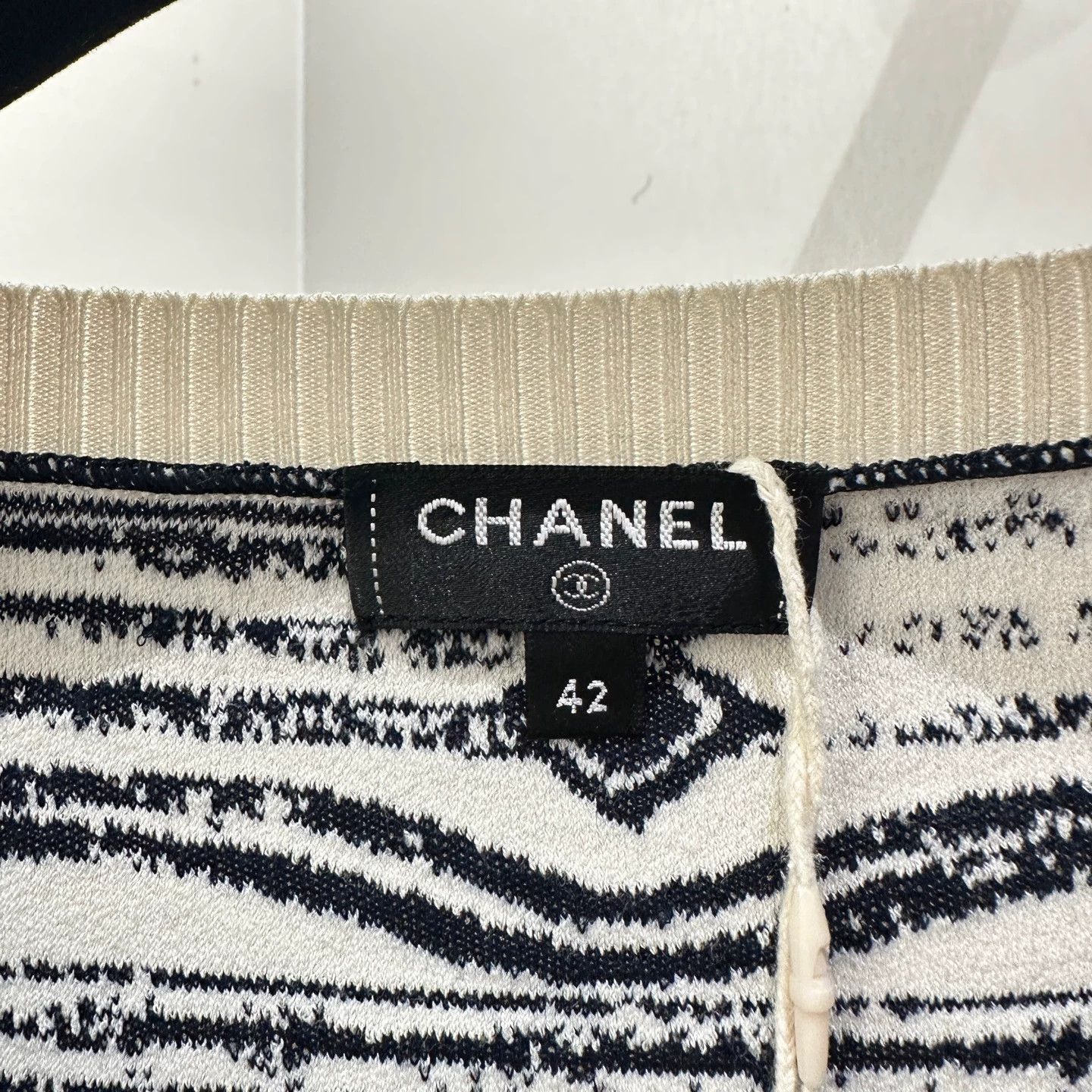 Chanel Chanel mar534 logo print 7-sleeve knit sweater 42 Size M / US 6-8 / IT 42-44 - 3 Thumbnail