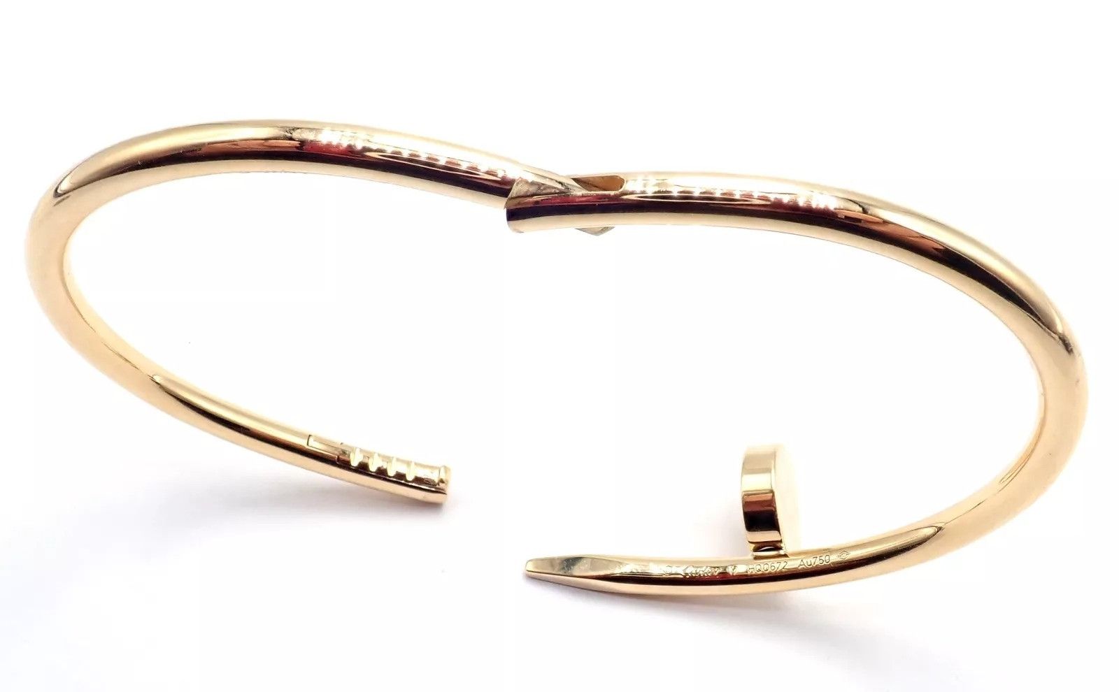 Cartier Cartier Juste 18k Yellow Gold Bangle Bracelet Size 17 Paper Size ONE SIZE - 8 Thumbnail