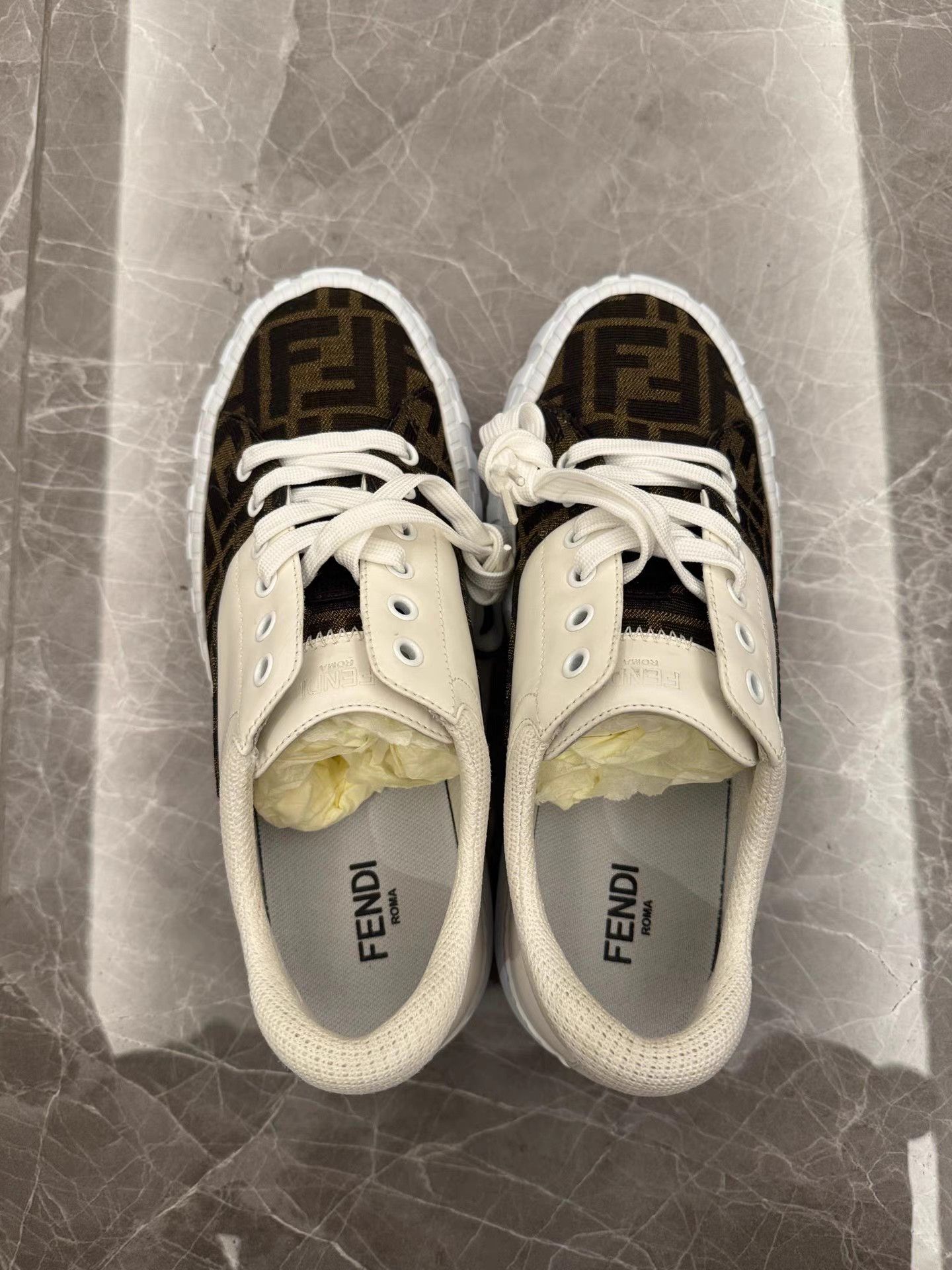 Fendi Fendi Force Low-Top FF Monogram Sneakers K6 Size US 8 / IT 38 - 5 Thumbnail