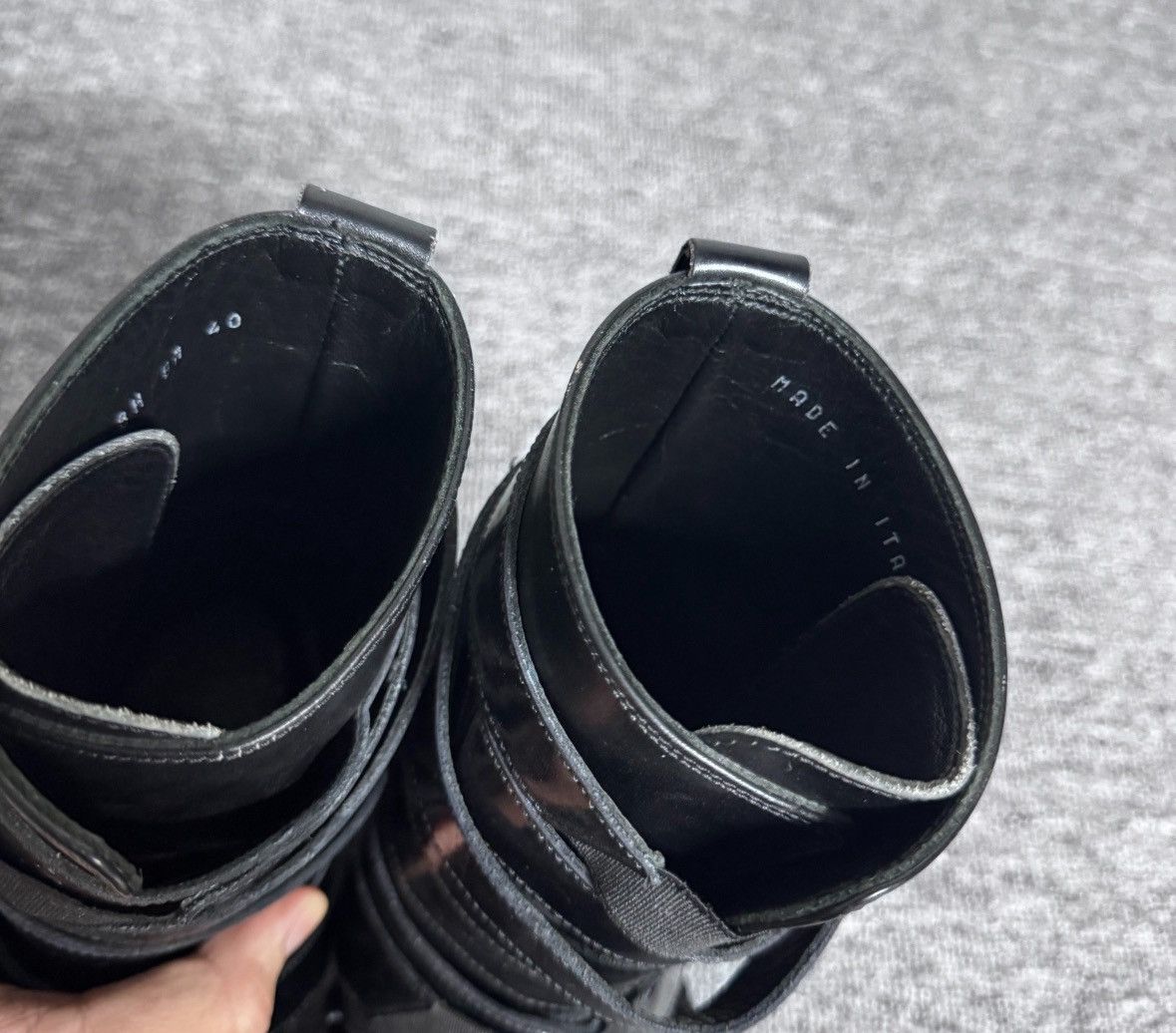 Dior Dior 08fw show leather boots with patent leather straps boo Size US 7 / EU 40 - 6 Thumbnail
