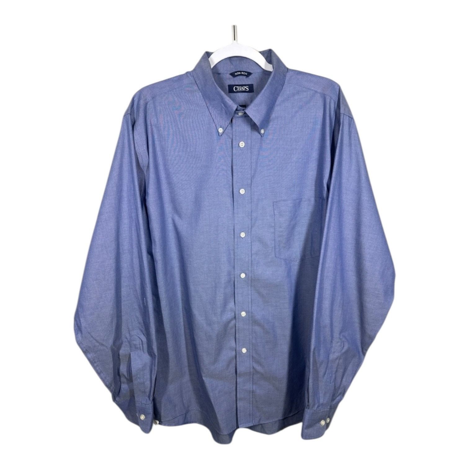 Chaps Chaps Blue Button Down Shirt Mens XL Long Sleeve Casual Size US XL / EU 56 / 4 - 1 Thumbnail