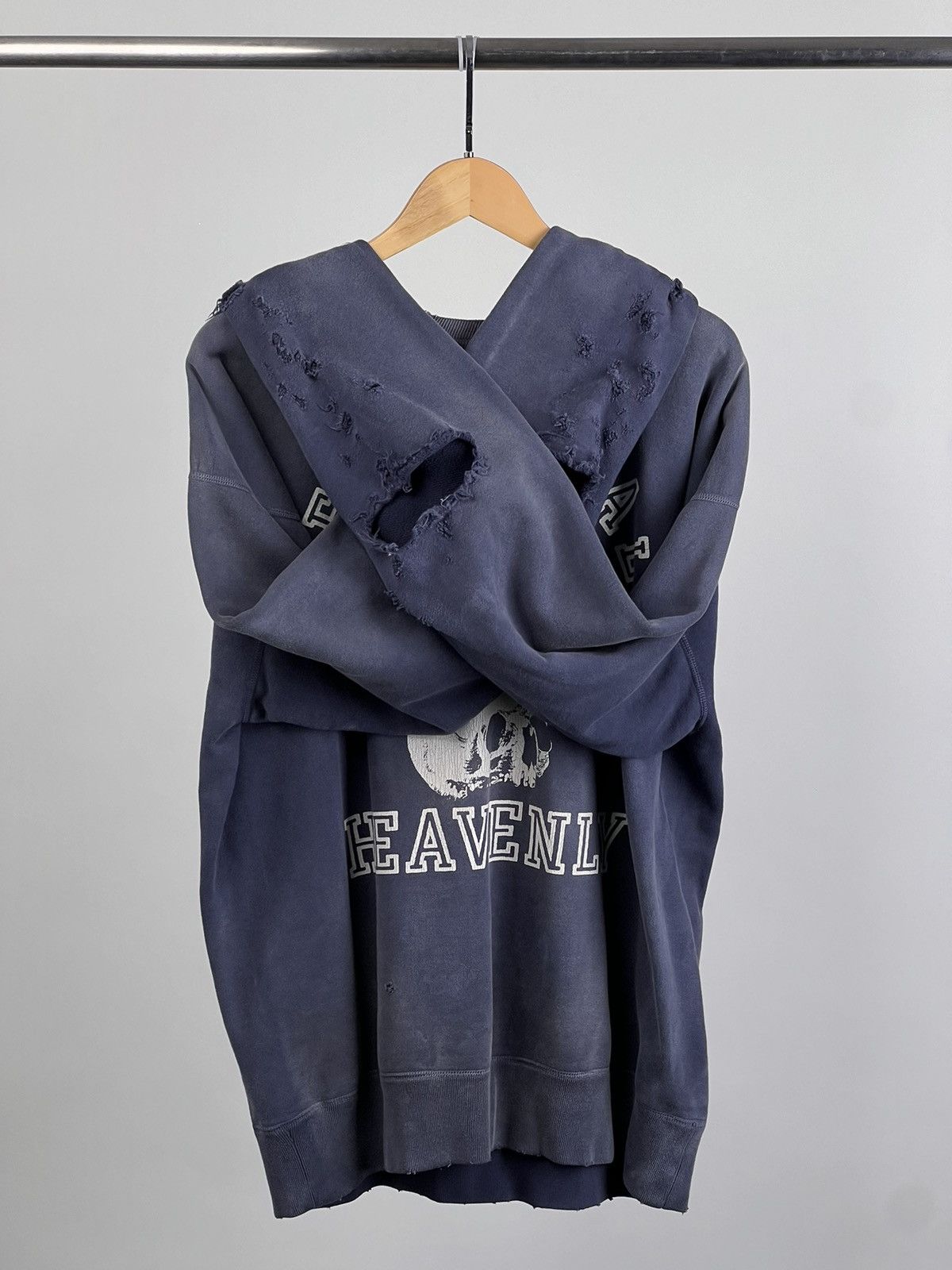 Saint Michael Distressed college sweatshirt XL Size US XL / EU 56 / 4 - 4 Thumbnail