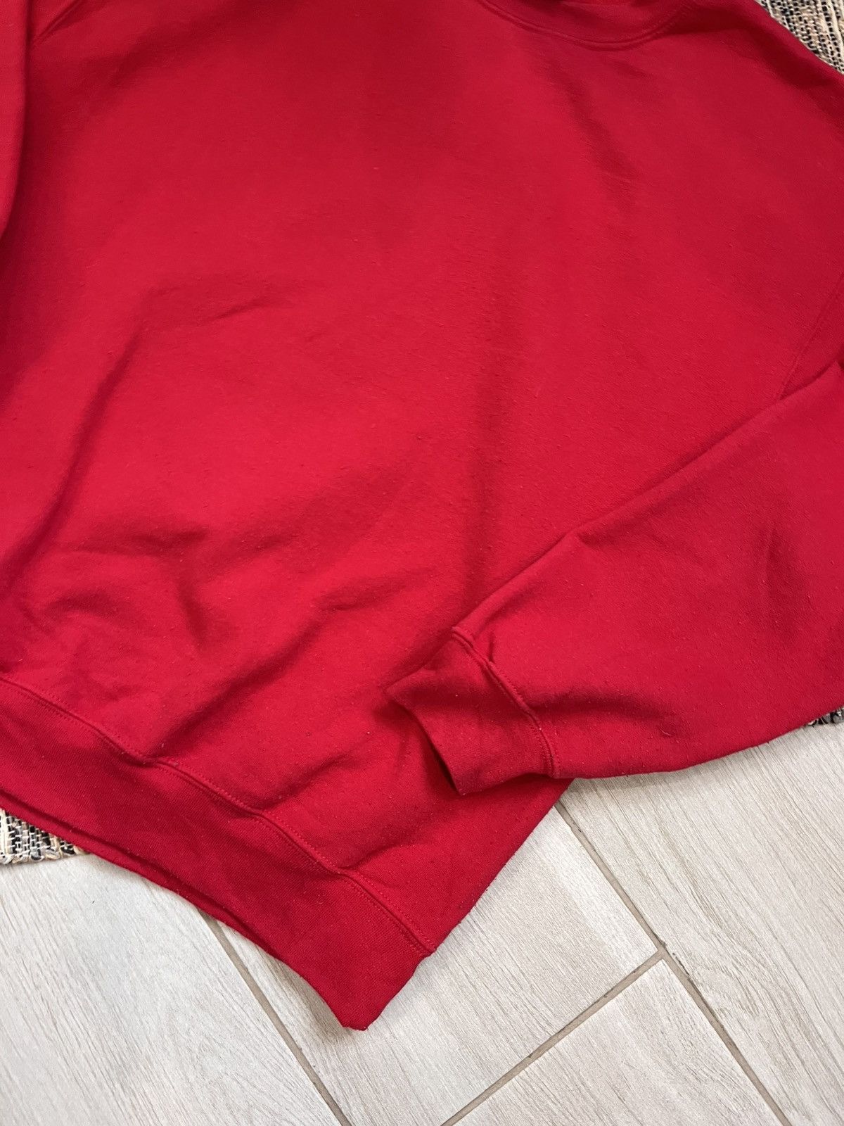 Gildan × Vintage Vintage Gilden Blank Sweatshirt red fleece loose fit Size US M / EU 48-50 / 2 - 6 Thumbnail