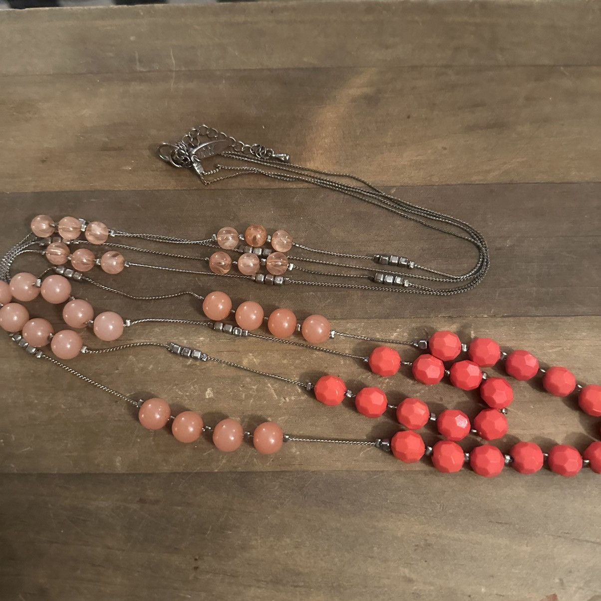 Other NY Collection long layered stationed rose and coral necklace Size ONE SIZE - 2 Thumbnail