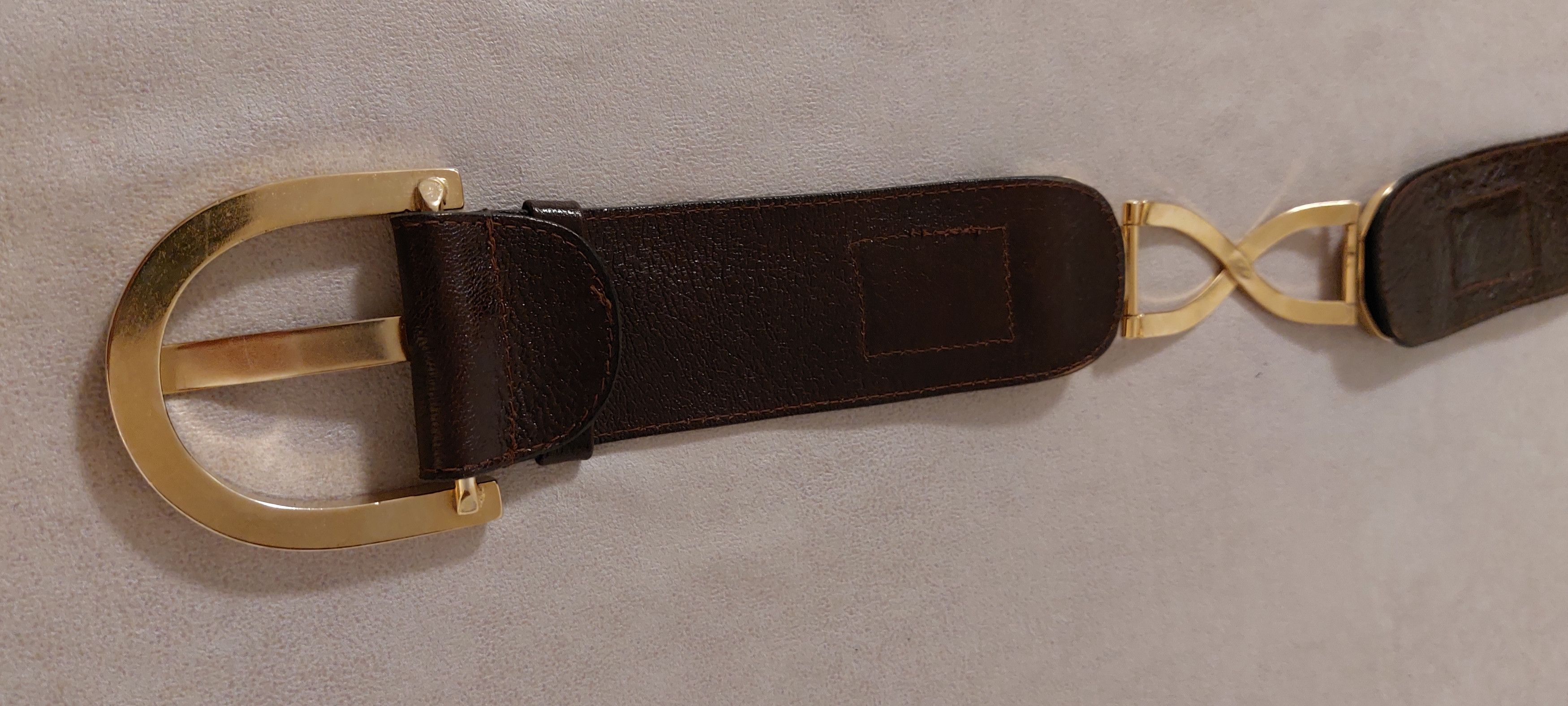 Vintage Vintage Leather Belt Glam Rock Disco Size ONE SIZE - 6 Thumbnail