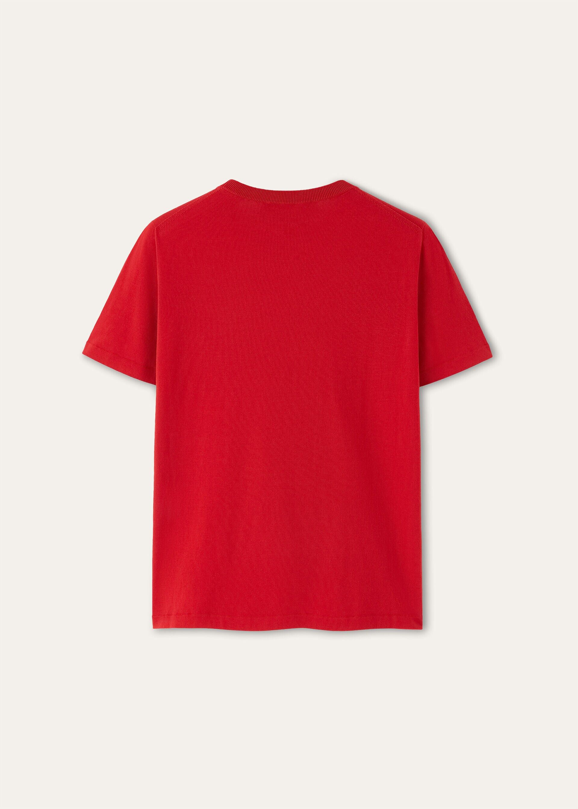 Loro Piana os11x0426 FAM7984 Angera Crewneck T-Shirt in Candy Apple Red Size M / US 6-8 / IT 42-44 - 6 Thumbnail