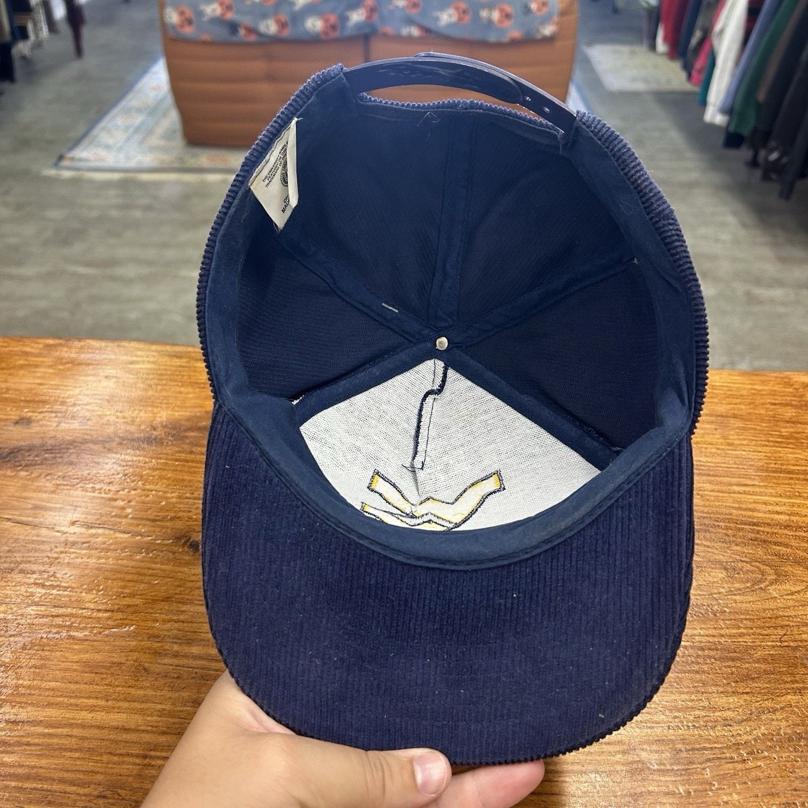 Starter Vintage 80’s West Virginia Mountaineers Blue Hat WVU Size ONE SIZE - 2 Thumbnail