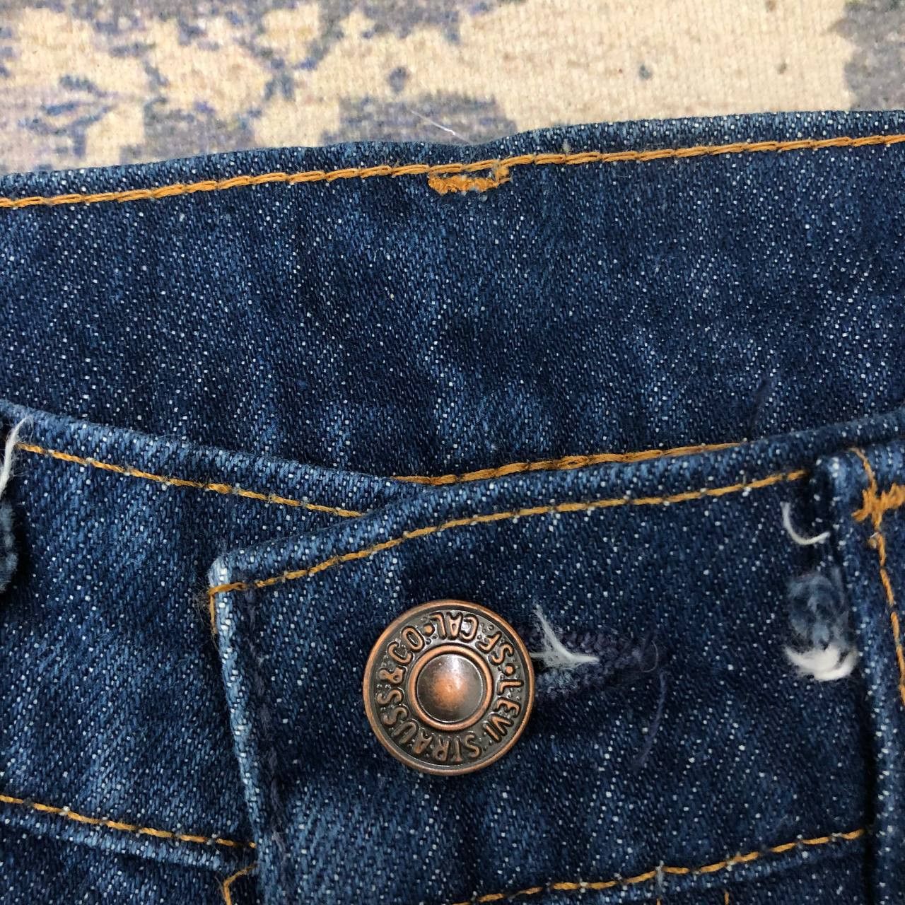 Levi's × Levi's Vintage Clothing P780 RARE! VTG LEVI'S NO.8 TALON ZIP FLARED JEANS Size US 29 - 6 Thumbnail