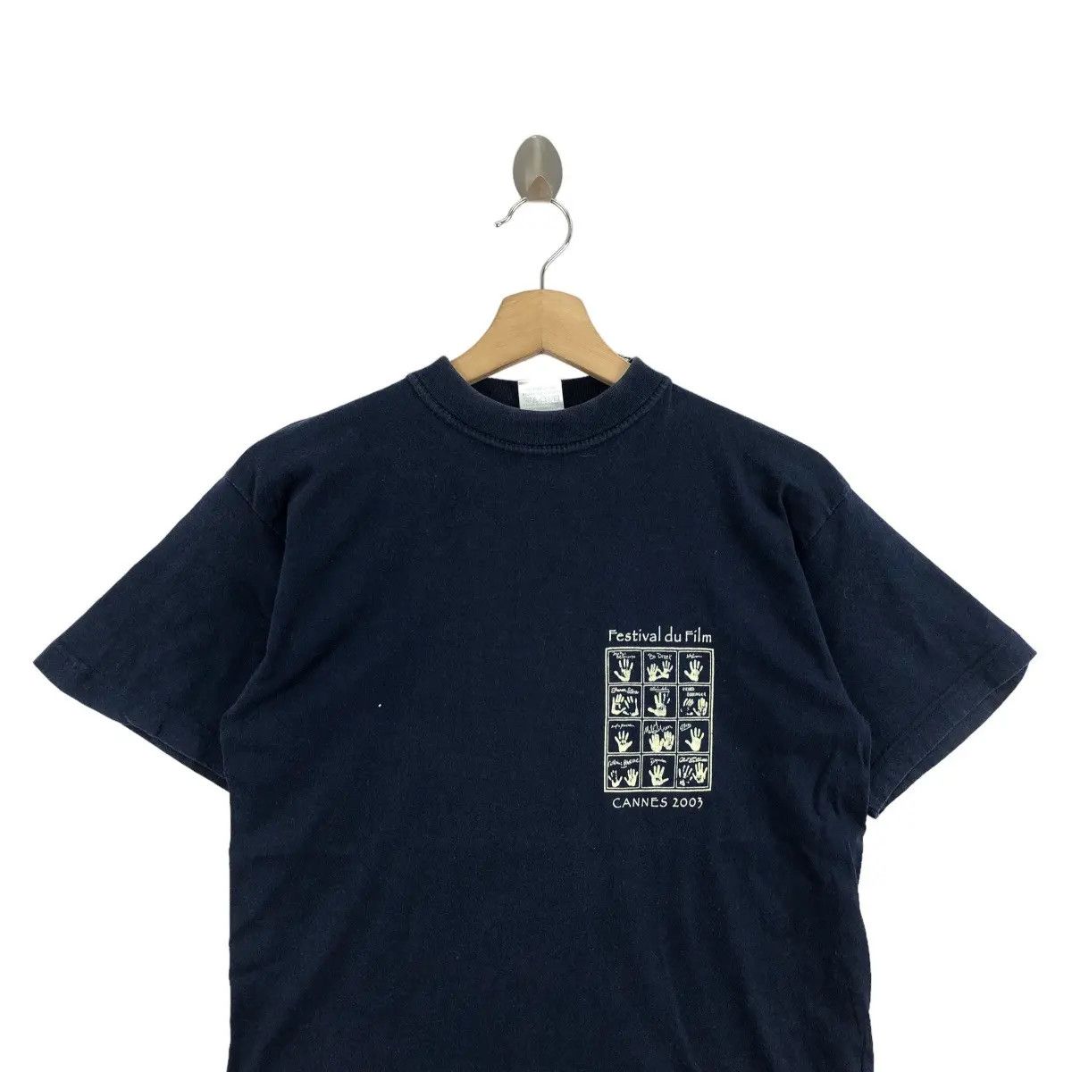 Vintage Vtg 2003 CANNES FILM FESTIVAL Palme D’or Movie Tee Shirt Size S / US 4 / IT 40 - 3 Thumbnail