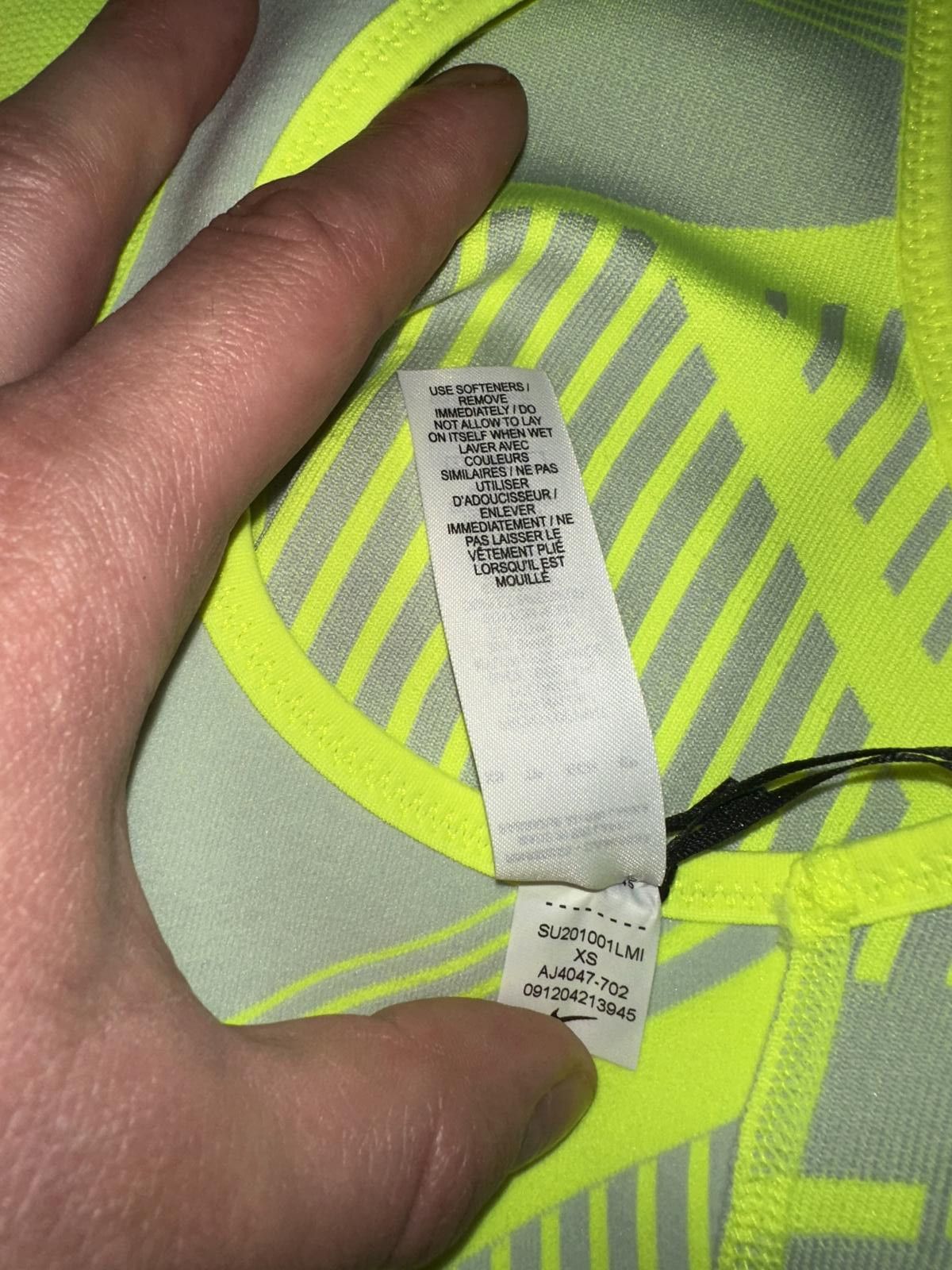 Nike Nike Women FE/NOM Volt Flyknit High Support Sports Bra Size ONE SIZE - 6 Thumbnail