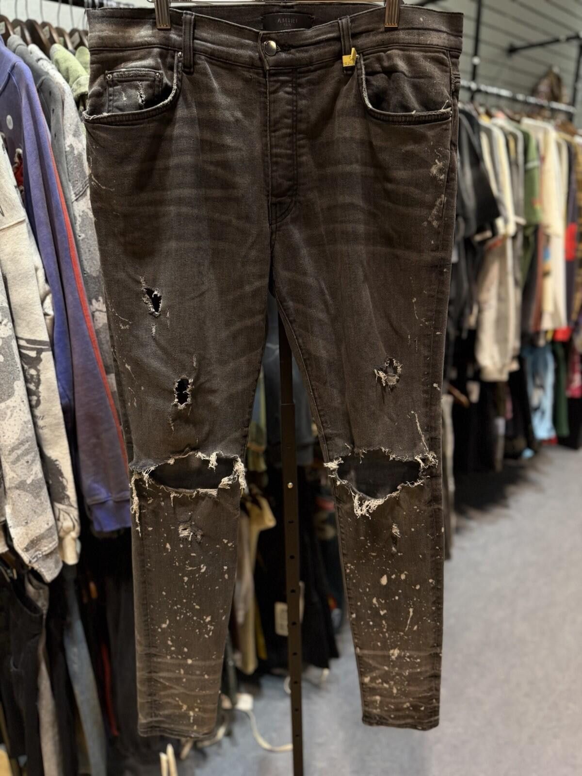 Amiri Size 36 - Amiri Grey Jeans Rips Style Jeans Authentic Size US 36 / EU 52 - 2 Thumbnail