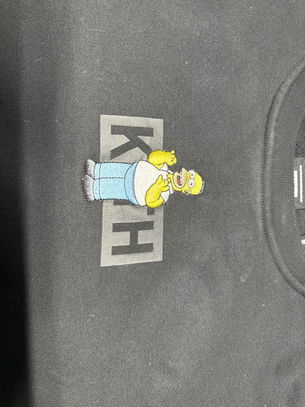 Kith Kith x the Simpsons Homer Box Logo Crewneck Sz XL | Grailed 
