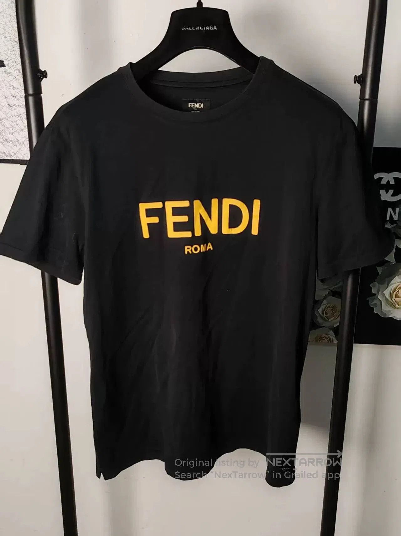 Fendi Fendi Logo Short Sleeve T. Size US M / EU 48-50 / 2 - 1 Thumbnail