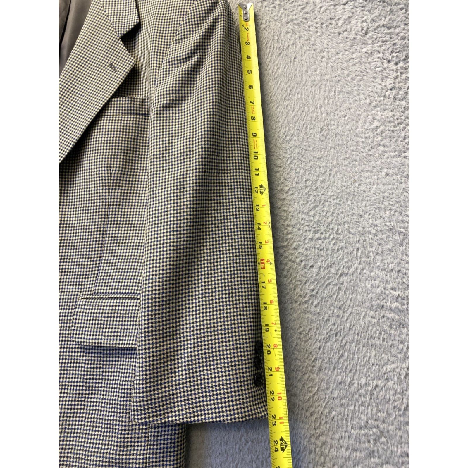 Oscar De La Renta VINTAGE Oscar de la Renta Tuxedo Blazer Jacket 42S Gray Wool Shawl Two-Button Single-Breasted Wedding Mens Size 42S - 5 Thumbnail