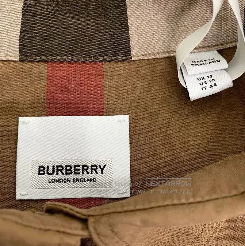 Burberry Burberry Color-Block Cotton Shirt for Women. Size L / US 10 / IT 46 - 5 Thumbnail