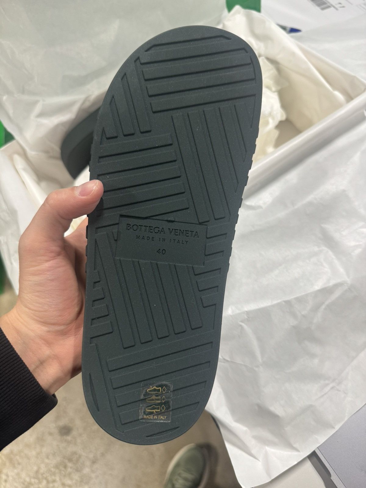 Bottega Veneta Bottega Veneta Embossed Rubber Slides NEW 550$ Size US 7 / EU 40 - 6 Thumbnail