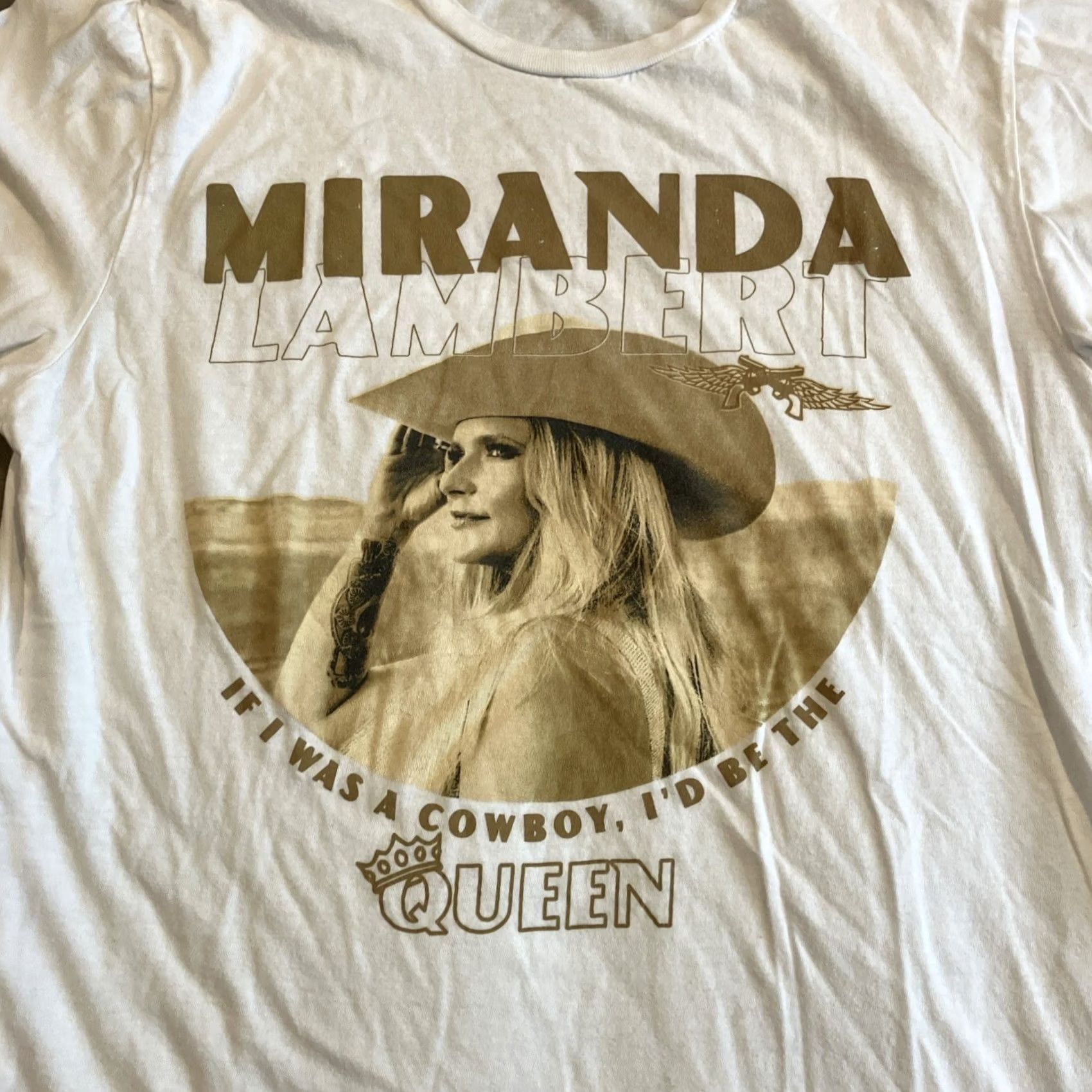 Vintage MIRANDA LAMBERT T-Shirt Bandwagon Tour Concert GET ON AGAIN Medium Unisex Adults White M Size US M / EU 48-50 / 2 - 2 Thumbnail