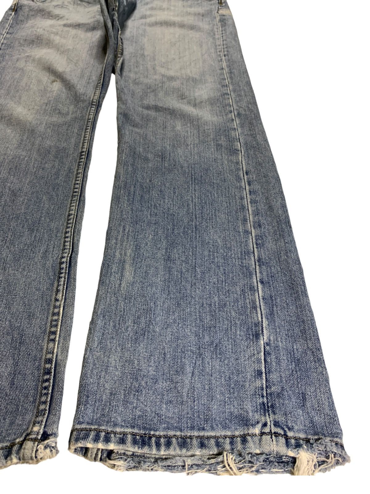 Volcom Vintage Volcom Skate Blue Wash Curve Leg Distress Baggy Jean Size US 34 / EU 50 - 7 Thumbnail