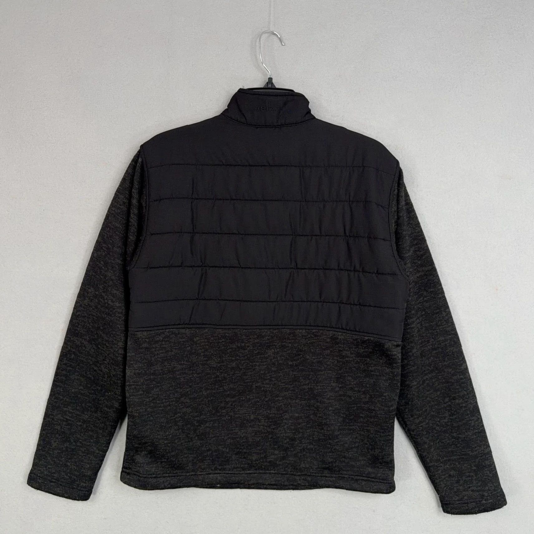 Ariat Ariat Jacket Mens Small Gray Quilted Fleece Pullover Outdoor Western Equestrian Size US S / EU 44-46 / 1 - 6 Thumbnail