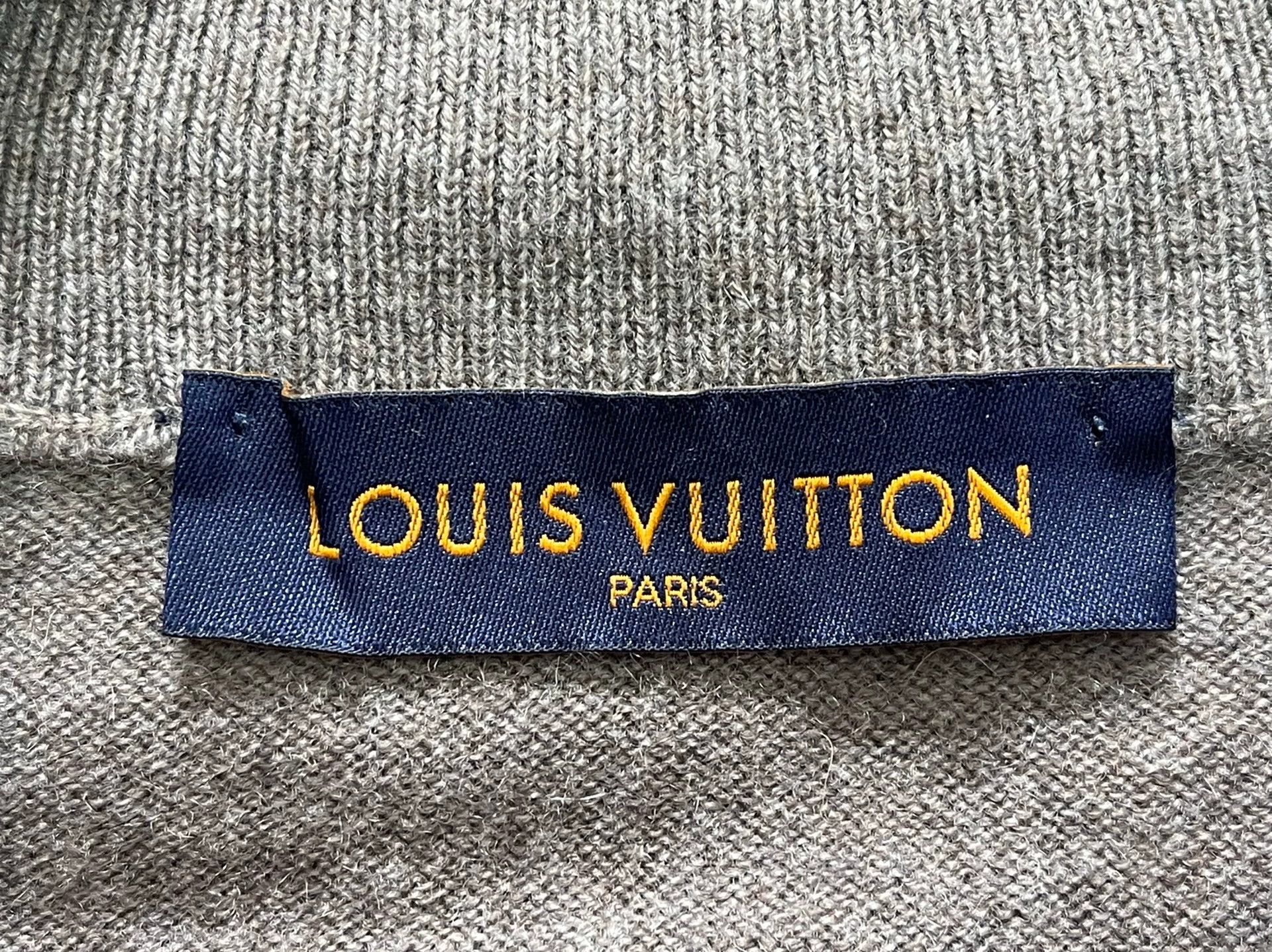 Louis Vuitton Louis Vuitton 100% Cashmere Cardigan Gray XL Men's Size US XL / EU 56 / 4 - 4 Thumbnail