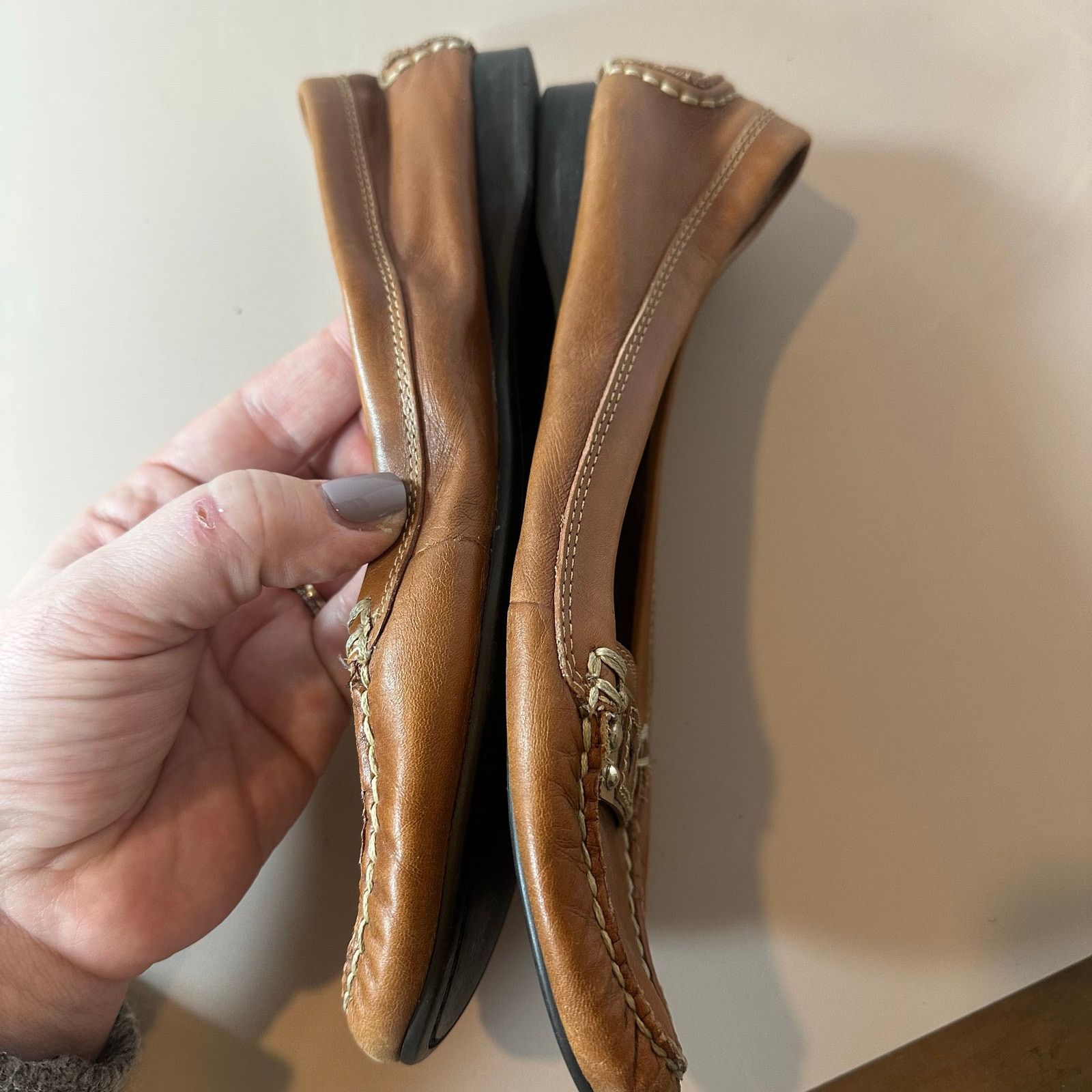 Franco Sarto Franco Sarto Kaiser Penny Loafers Women's 8 Leather Brown Size US 8 / IT 38 - 11 Thumbnail