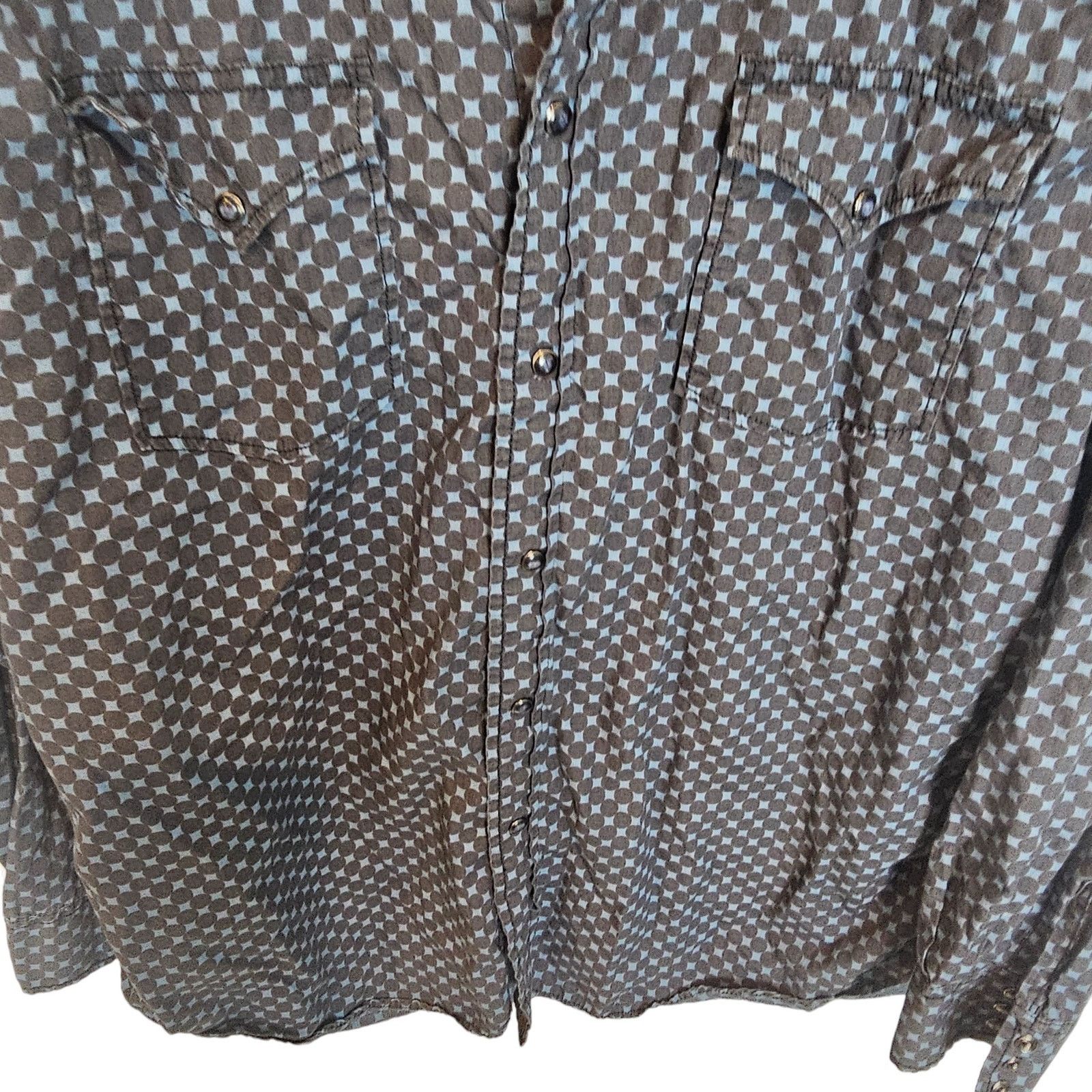Lucky Brand Lucky Brand Mens Western Shirt Pearl Snap XL Cowboy Country Size US XL / EU 56 / 4 - 3 Thumbnail