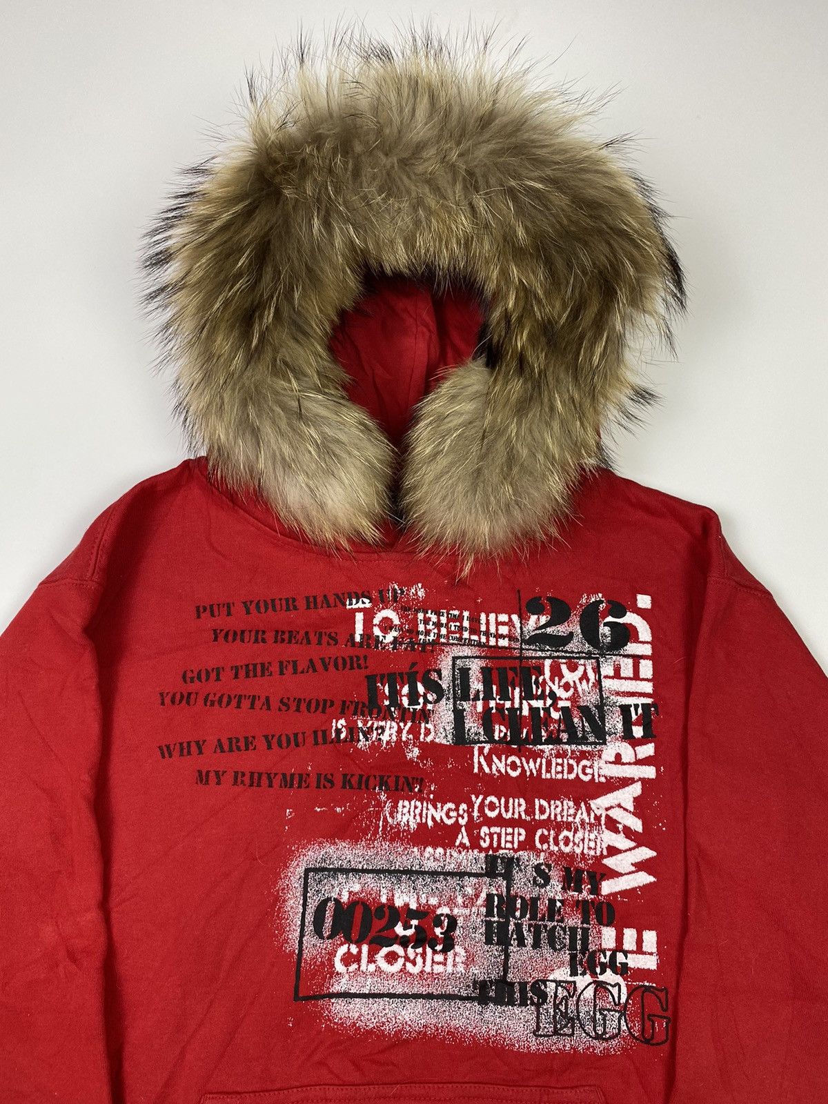 Hysteric Glamour Fur hoodie sorridere poem ifsixwasnine style Size US M / EU 48-50 / 2 - 2 Thumbnail