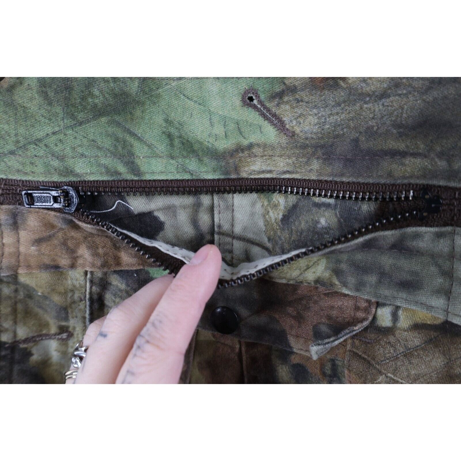 Vintage Vintage 90s StreetwearFaded Camouflage Wide Leg Overalls Size US 38 / EU 54 - 6 Thumbnail