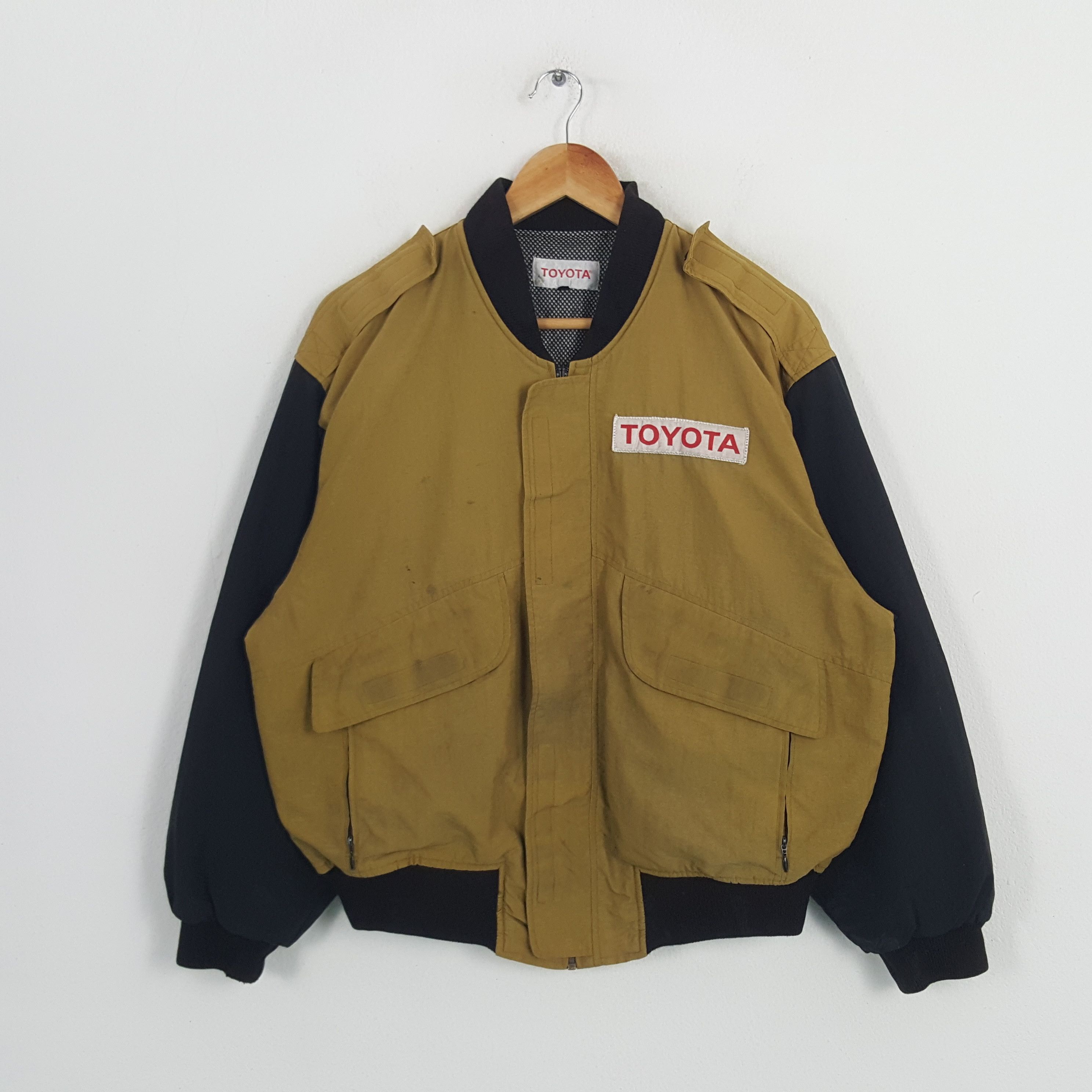 Japanese Brand × Vintage Vintage Toyota Japanese Racing Team Bombers Jacket Size US L / EU 52-54 / 3 - 3 Thumbnail