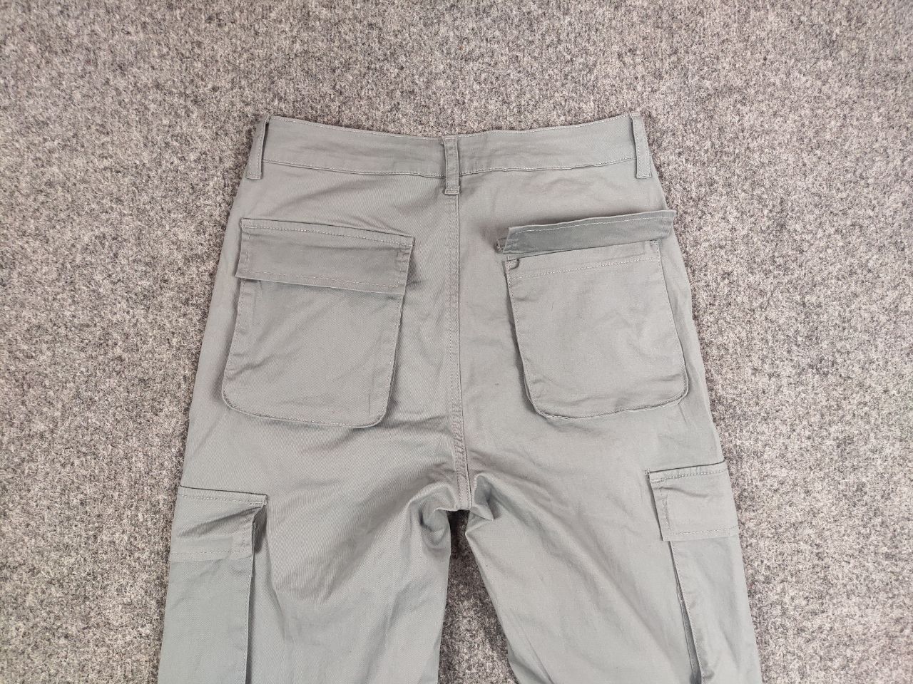 Japanese Brand Vintage Y2K Japanese Design Gray Cotton Cargo Baggy Pants Size US 32 / EU 48 - 11 Thumbnail
