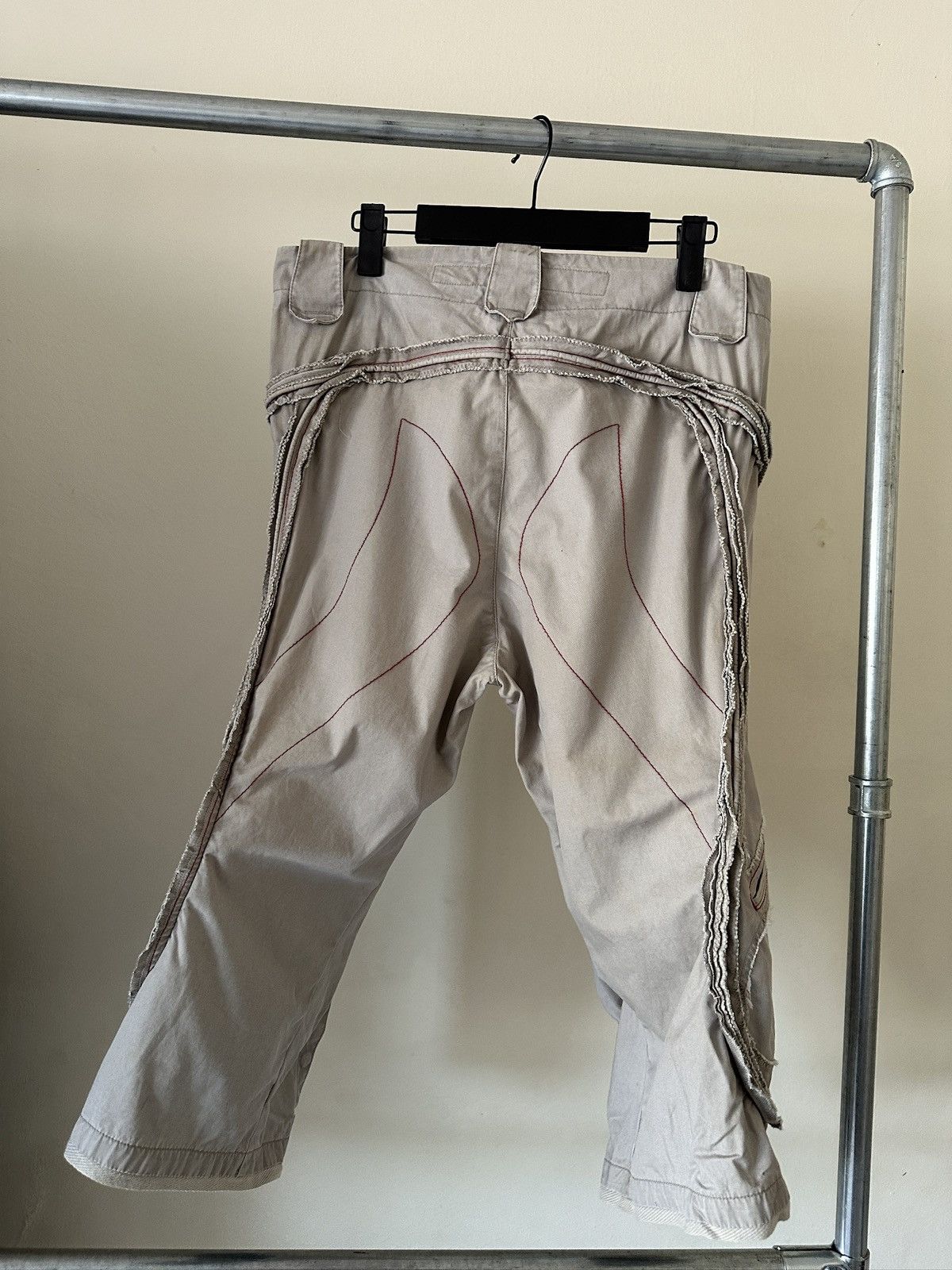 Marithe + Francois Girbaud 2000s Marithe Francois Girbaud Piping Cargo Pant Size US 30 / EU 46 - 8 Thumbnail