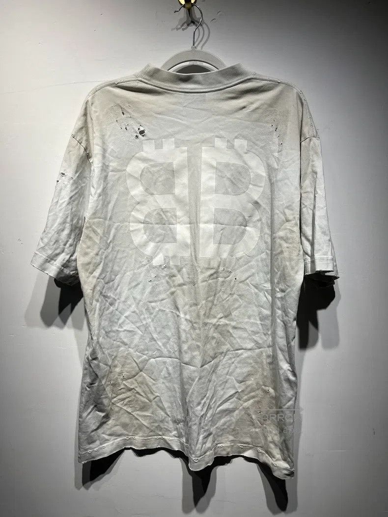 Balenciaga Balenciaga Letter Lgoo Printed Short Sleeve Crew Neck T-Sh Size US XXS / EU 40 - 2 Thumbnail