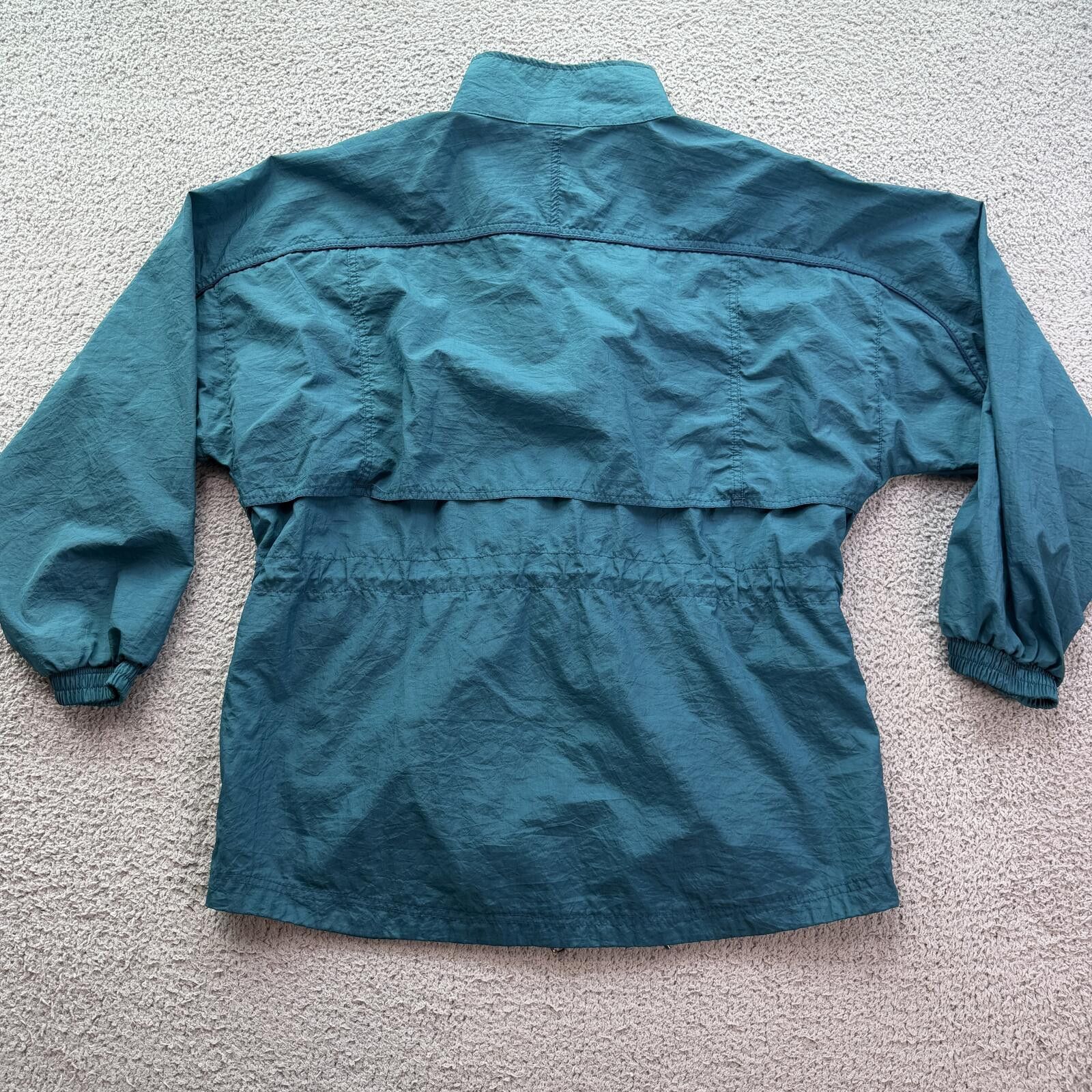 Reebok Vintage 90s Reebok Teal Nylon Windbreaker Jacket Womens L Size L / US 10 / IT 46 - 2 Thumbnail