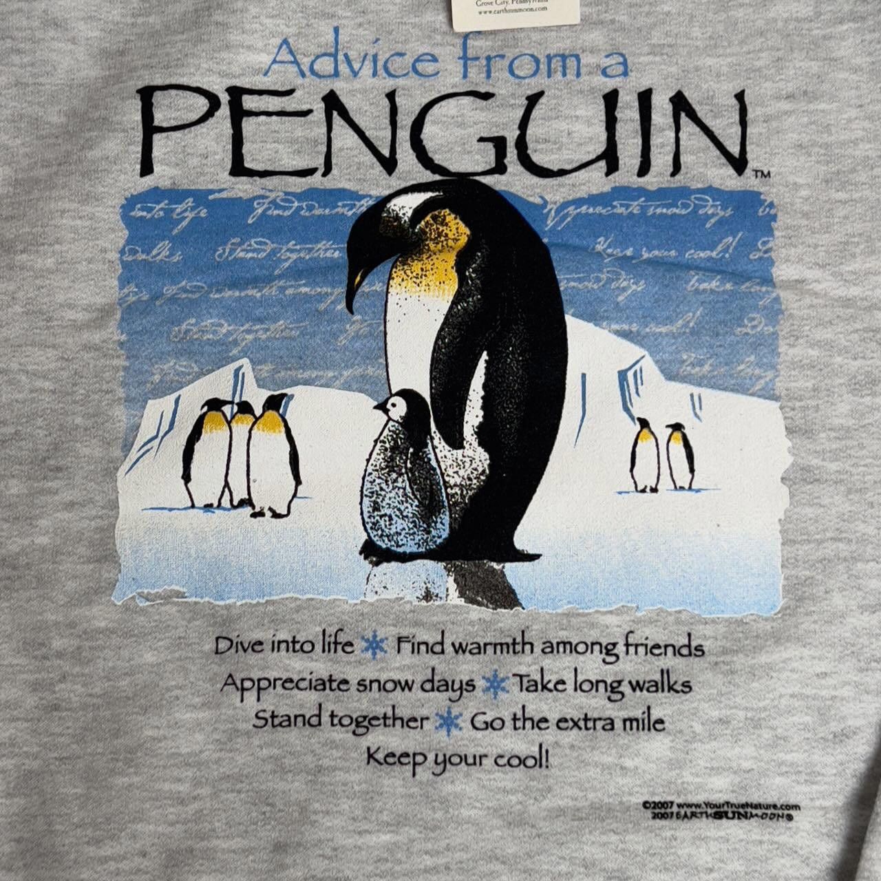 Jerzees NWT Advice from a Penguin Graphic Sweatshirt Adult S Size US L / EU 52-54 / 3 - 2 Thumbnail